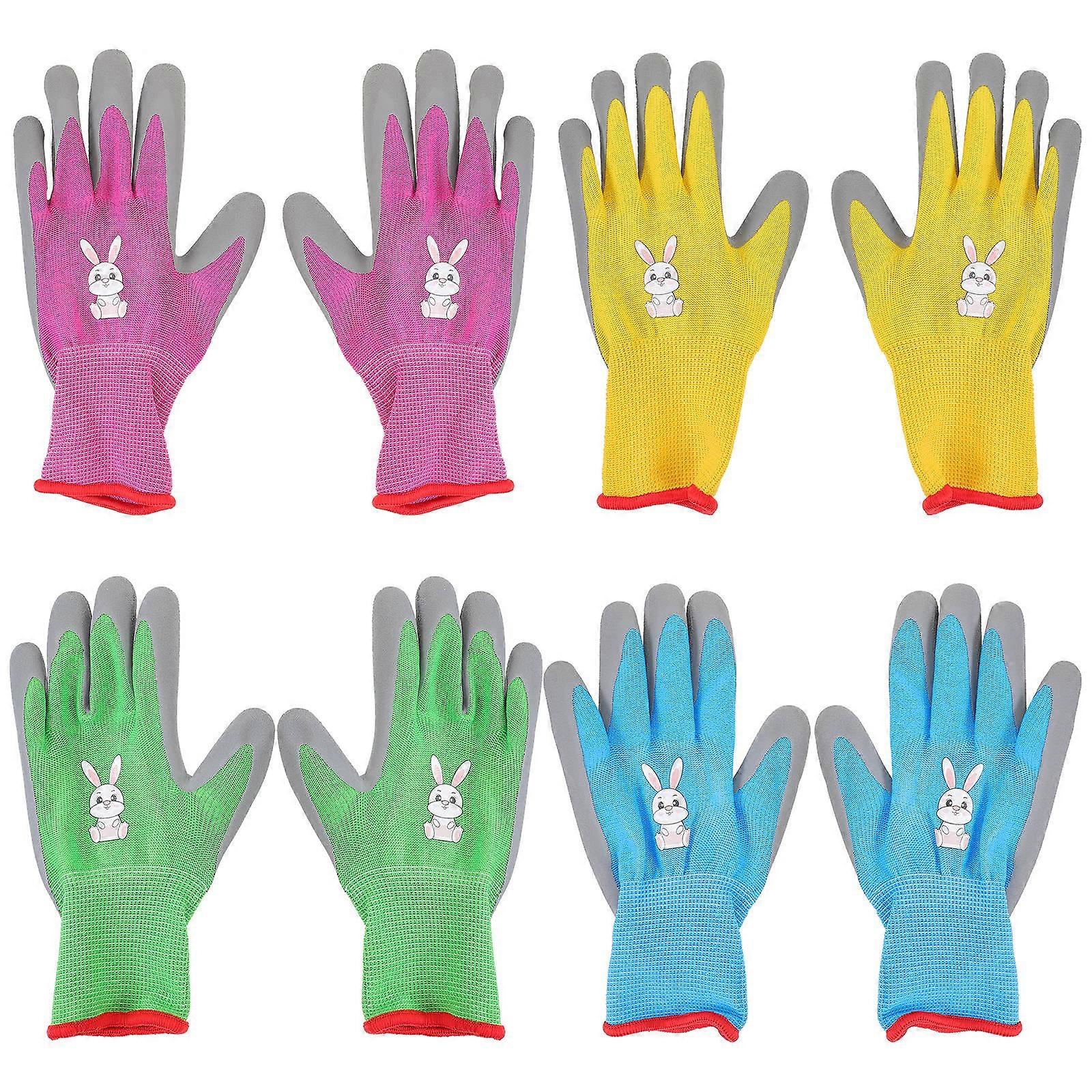 Breathable Yard Working Gloves 20 Pairs Comfortable Fit For Kids Cleaning Assorted Color Multi-Use Design 20Pcs