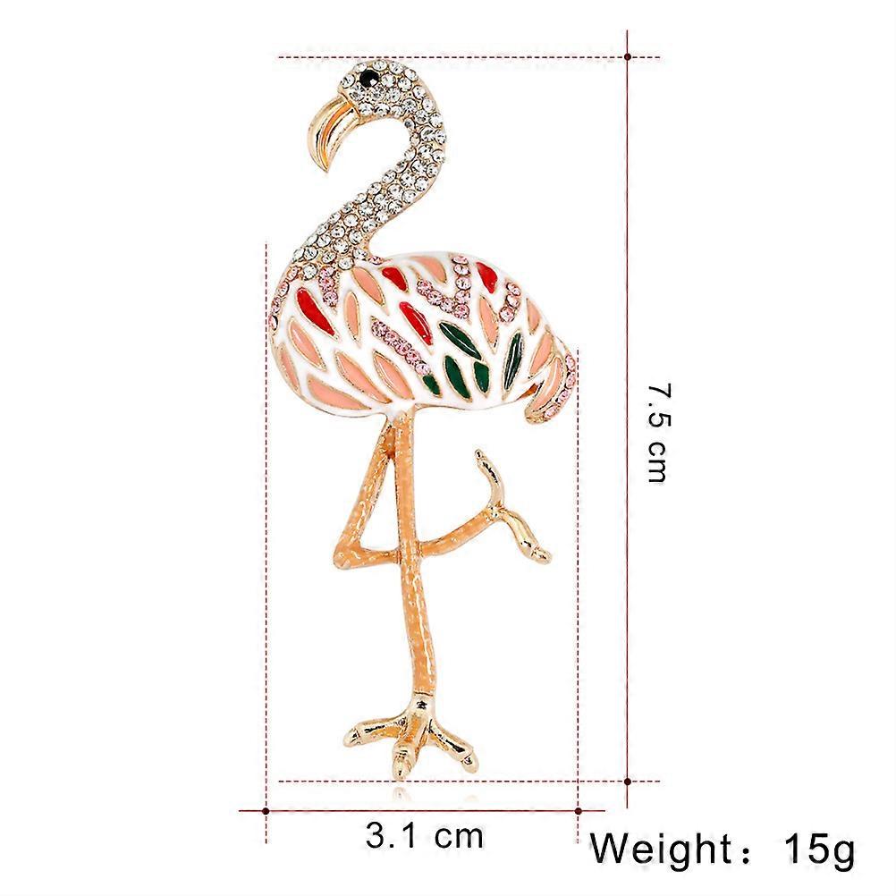 Flamingo Shape Brooch Creative Brooch Pin for Party Supplies