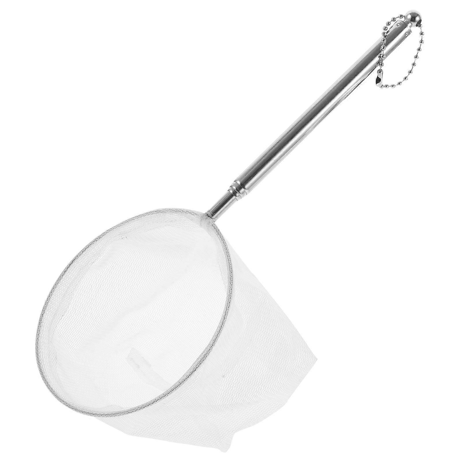 Shrimp Catching Net 2Pcs Telescopic Aquarium Fishing Tool For Easy Catching And Cleaning Small Fish Tanks With 3D Stainless Steel Design