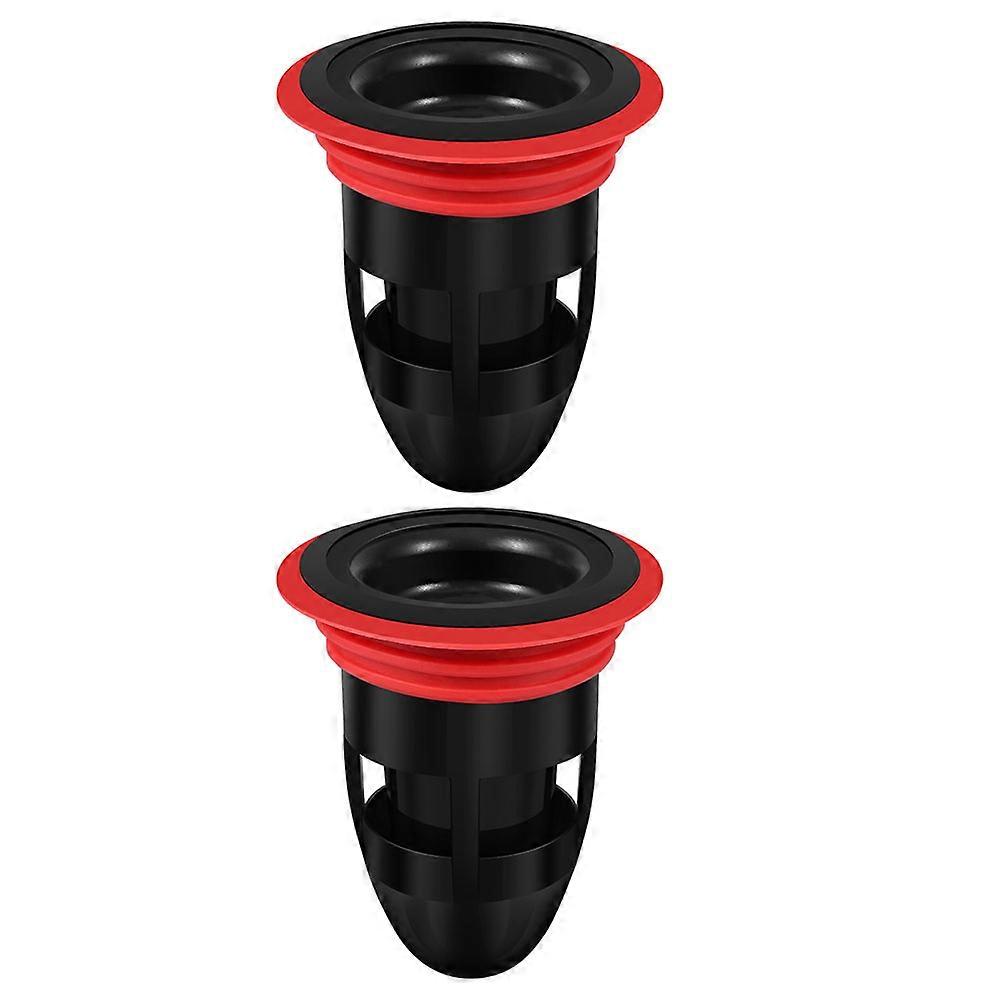 Convenient 2Pcs Floor Plugs Odor Resistant Mesh Protection Ideal For Home Improvement 6.5X5.5Cm
