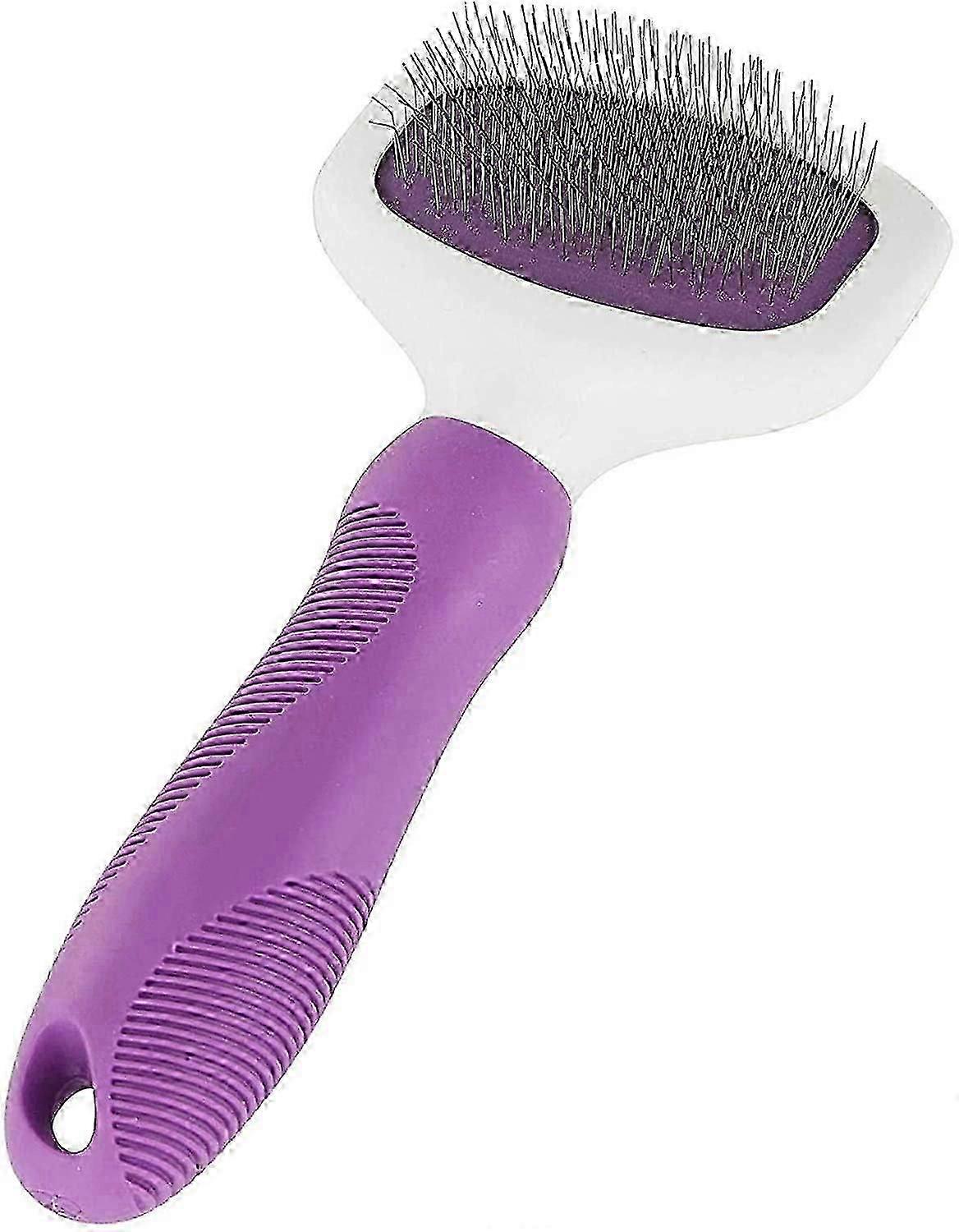 Poodle Pet Slicker Brush for Small and Large Dogs Pet Hair Remover with Rotating Head | Effectively and Effortlessly Removes Tangles, Mats, and Loose