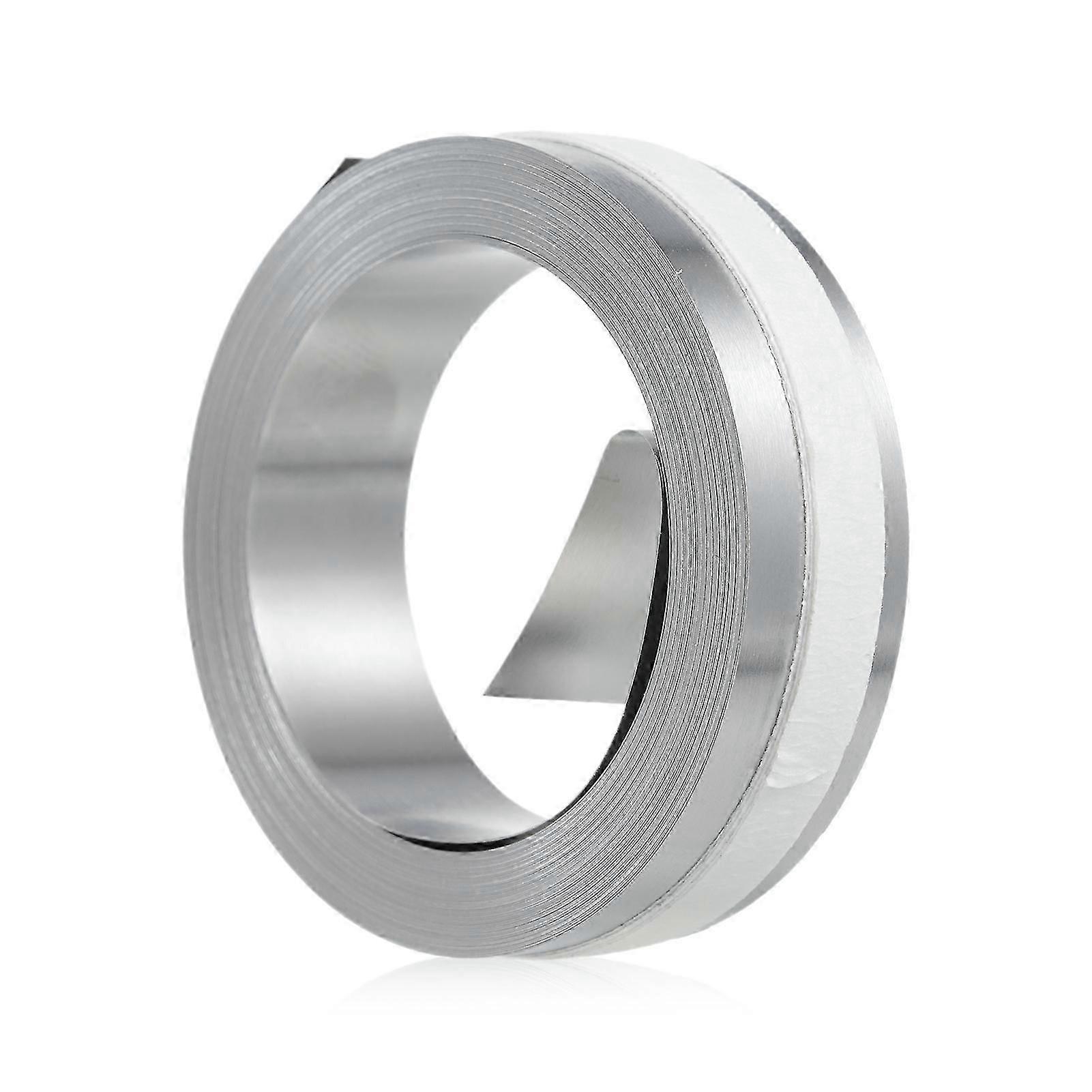 Steel 3D Manual Embossing Tape Non-Adhesive Metal Label Maker Refill Compatible with DYMO Label Makers M1011/M11 - 1 Roll 12mm*6.4m