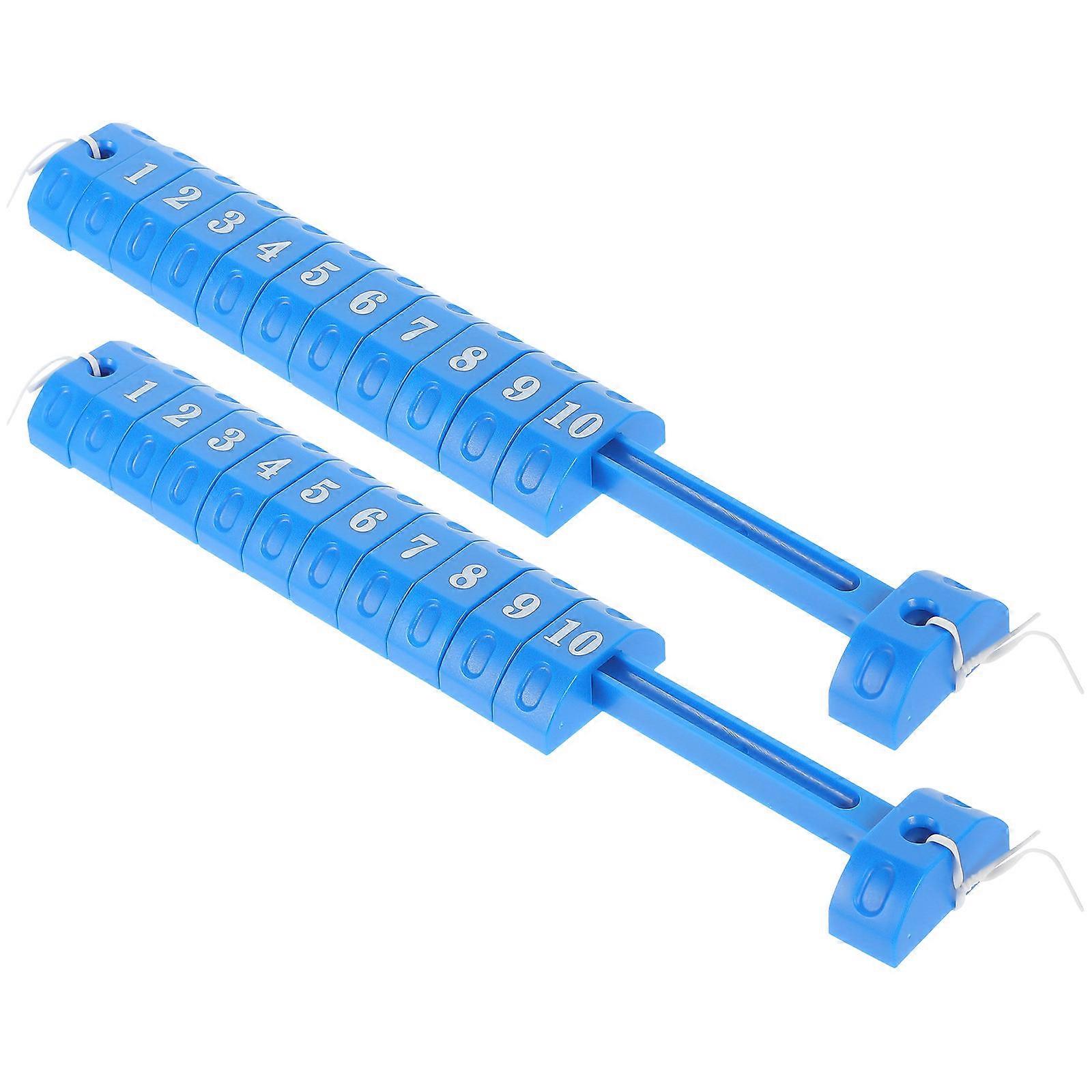 Blue Foosball Score Counters for Table Soccer 8Pcs Plastic Scorekeepers