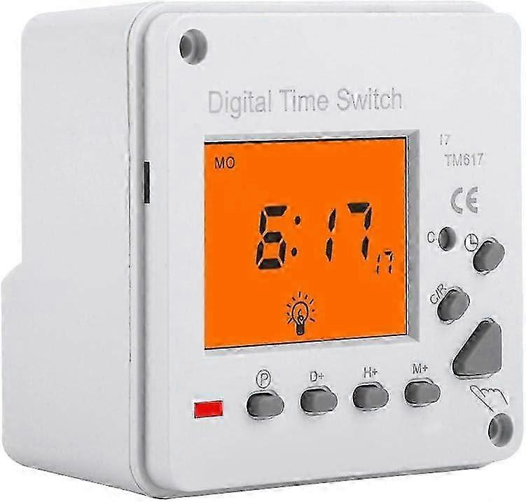 25-26 Power Timer Switch For Energy-Efficient Appliances, Programmable Time Relay With Large Lcd Screen, Automatic Control For Lamps And Hum