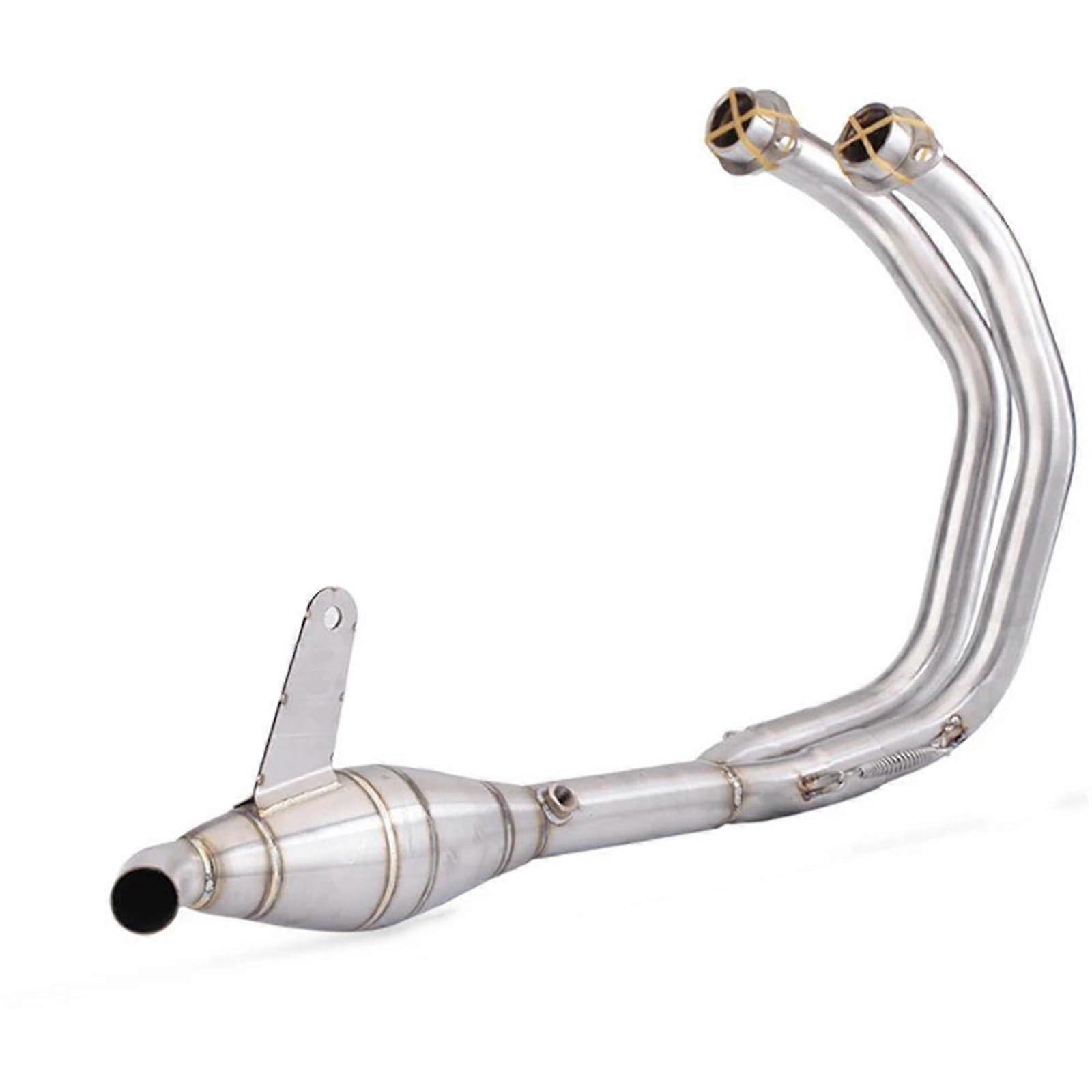 Motorcycle Exhaust System Complete Kit - Muffler Pipe Front Middle Pipe for Yamaha YZF R3 R25 MT03 2015-2023