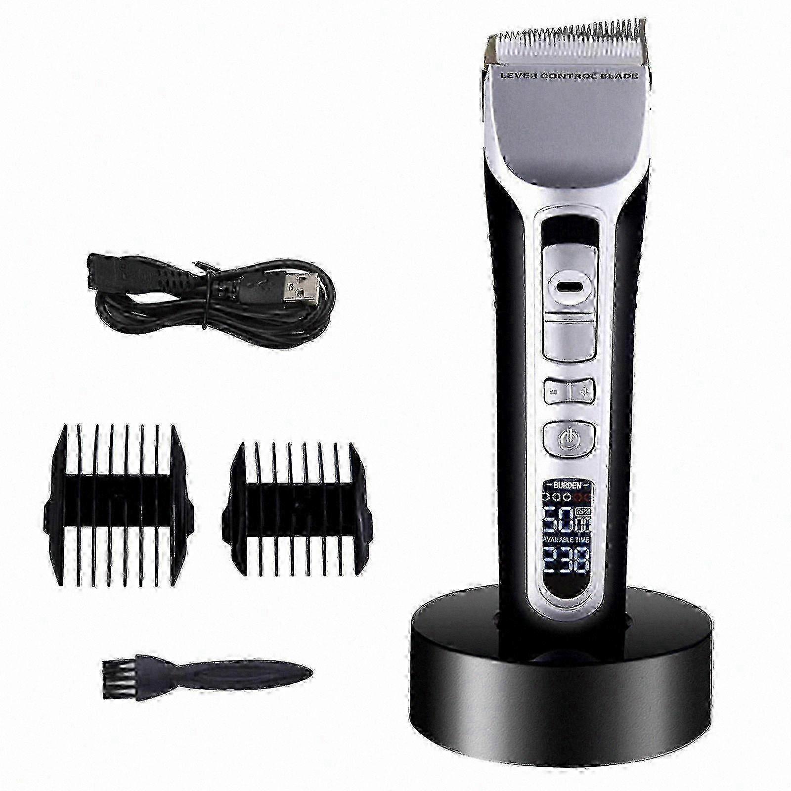 Electric Hair Clippers for Men's Grooming and Salon Use with Adjustable Tilt Function and Precision Cutting Technology