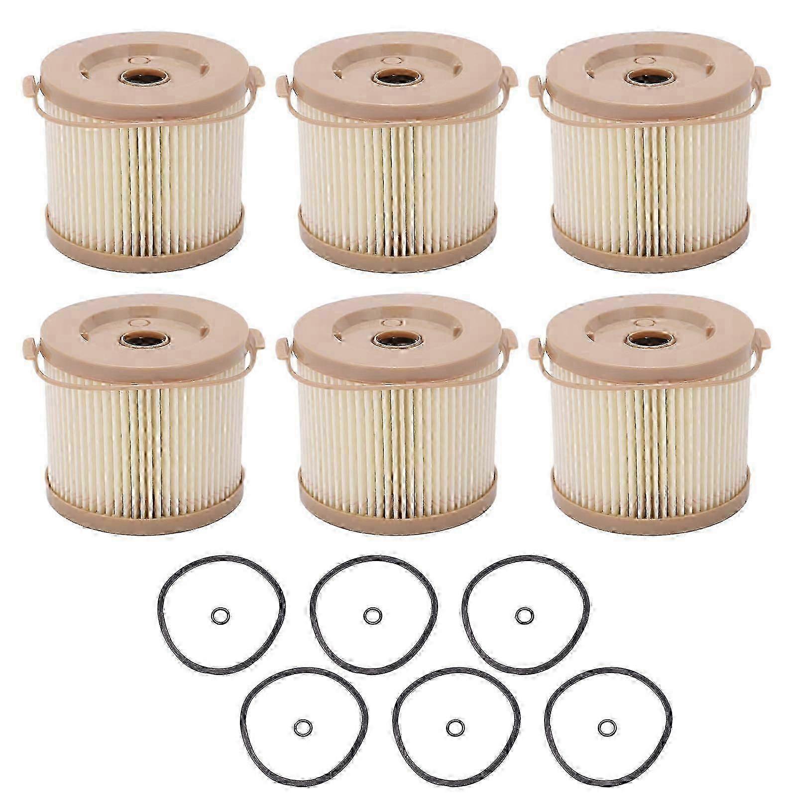 6-Pack Fuel Filter Water Separator Replacement Kit for 2010PM/500FG Models