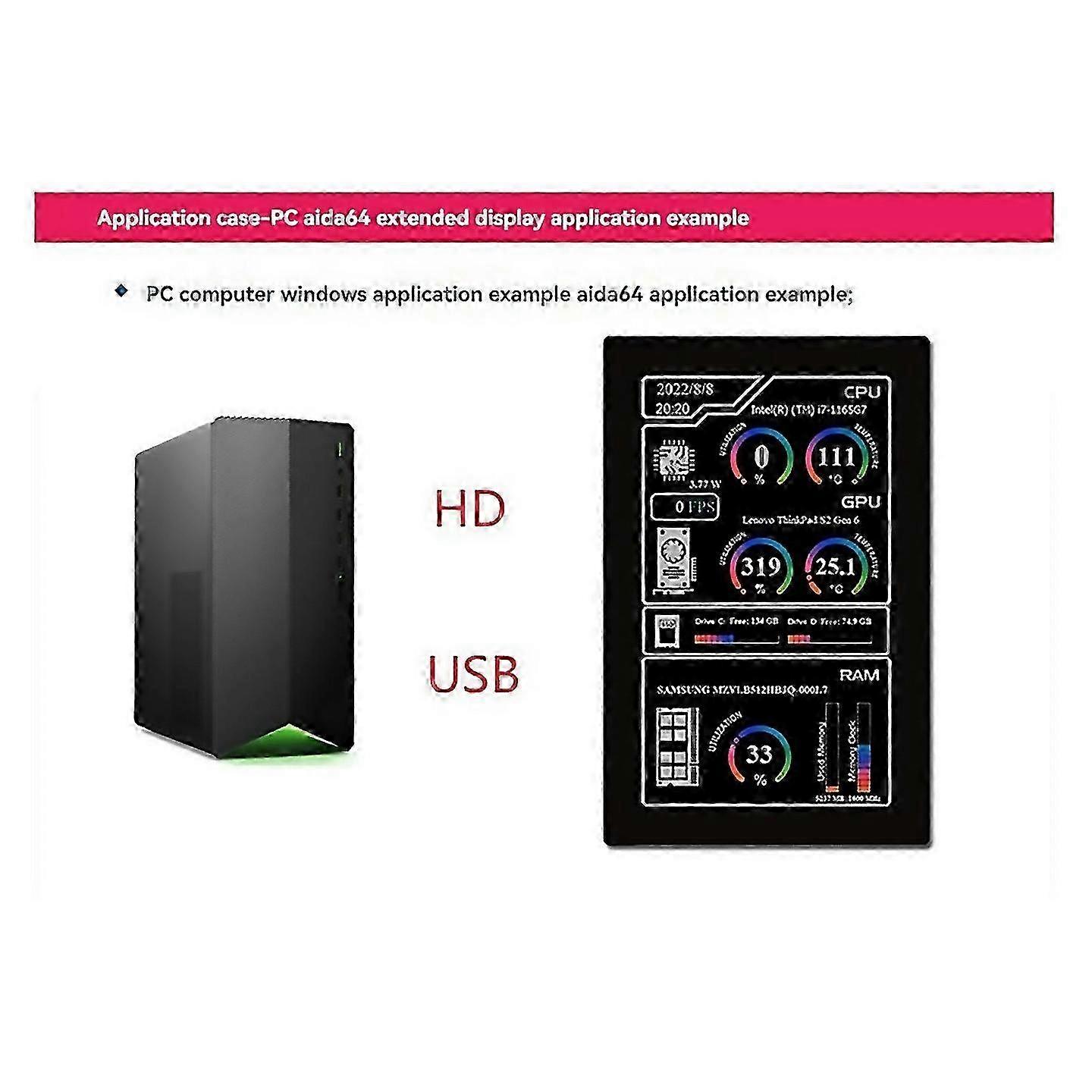 25-26 For 5 Display 5 Inch Capacitive Touch Screen Compatible For 4b3b Lcd Display