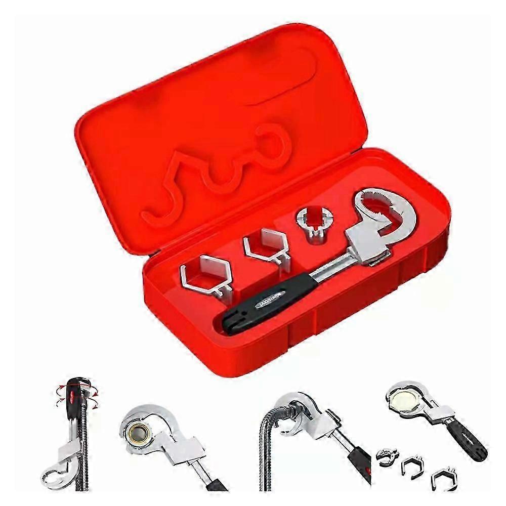 Grishay Flexiwrench Adjustable Double-Ended Wrench for UK Plumbing and Faucet Repair Tasks