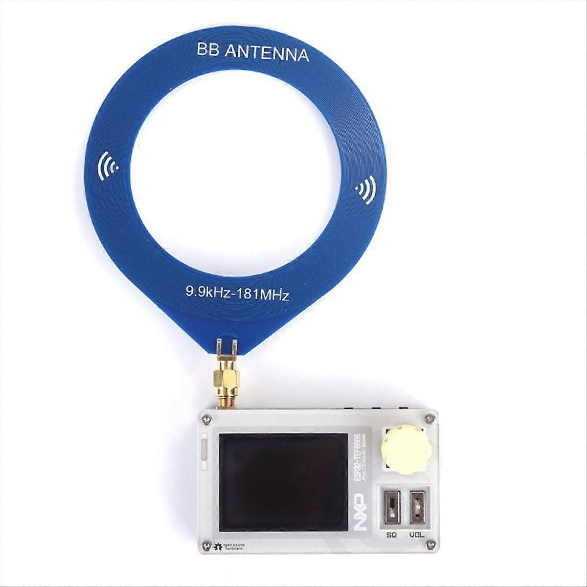 ESP32-TEF6686 Radio Receiver 2.0-Inch IPS Radio Multi-Band Receiver FM/LW/MW/SW Mini Radio