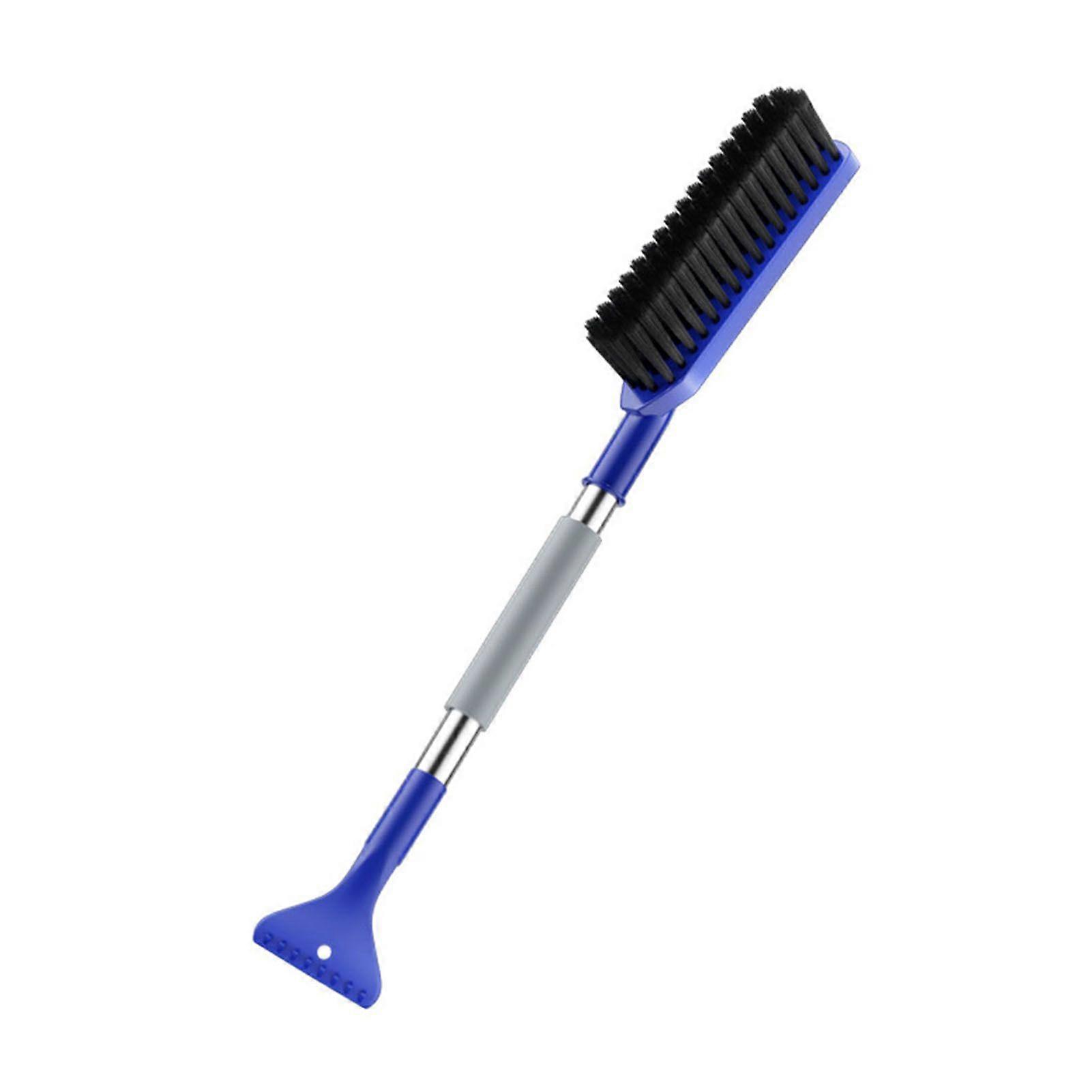 Deicing Wiper Brush with Anti-Fatigue Foam Handles Double-Headed Design Adjustable Length Snow Brush