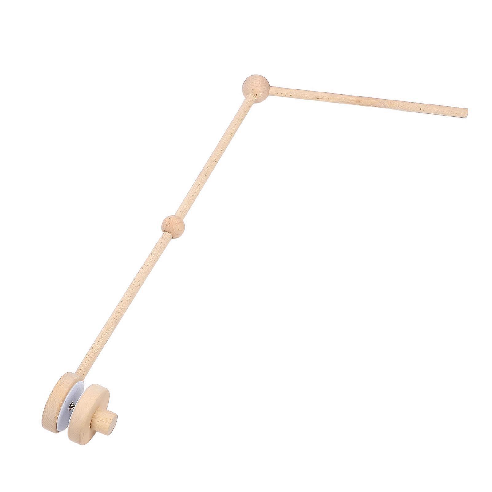 Wooden Baby Crib Mobile Arm Reinforced Design Infant Bed Holder Stand for Security Flying Net Decor Bell Hanger 