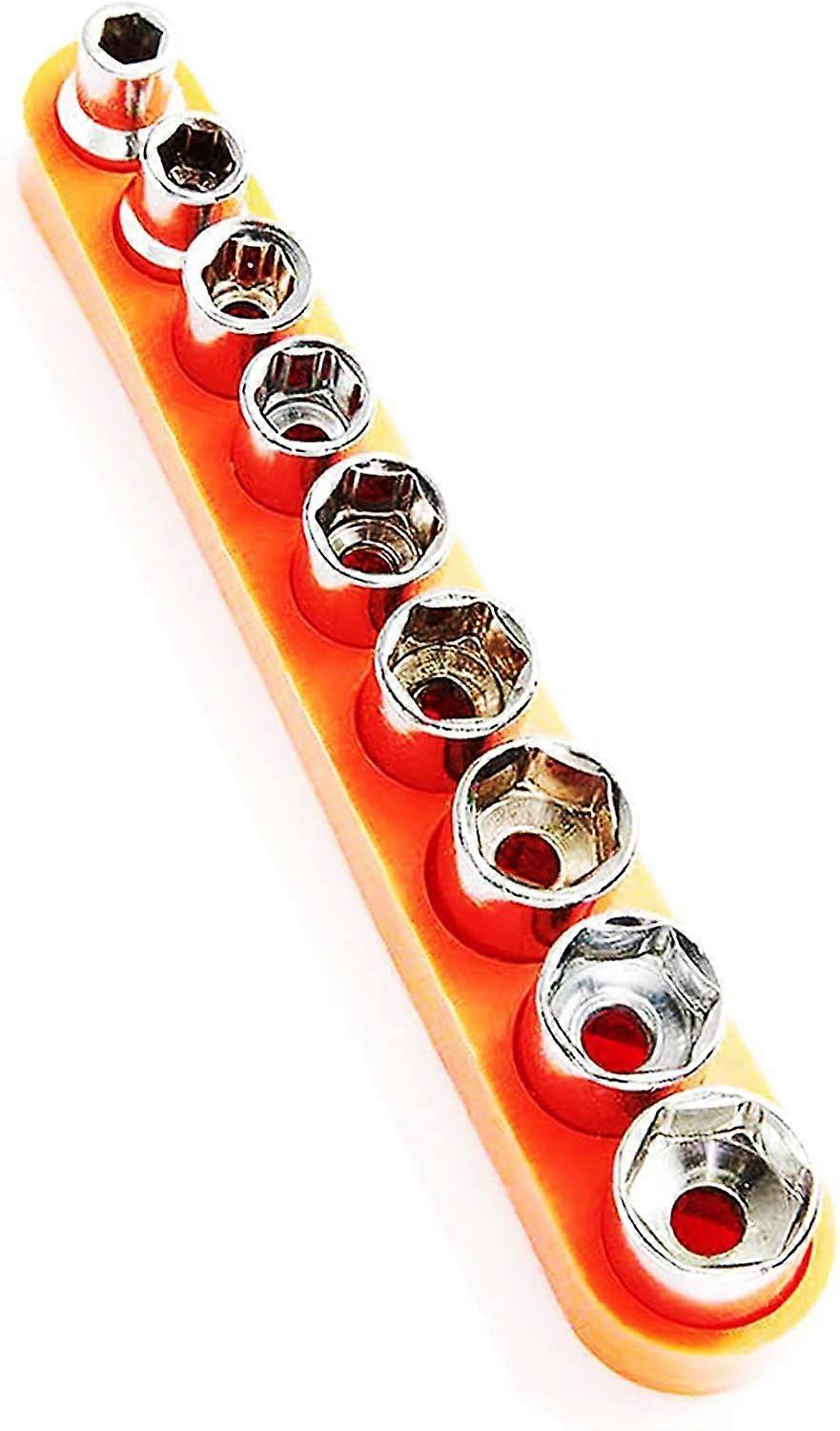 SeraphinaT 1/4 Socket Set Metric Socket Set, Standard Hex Drive Socket Set 9 PCS