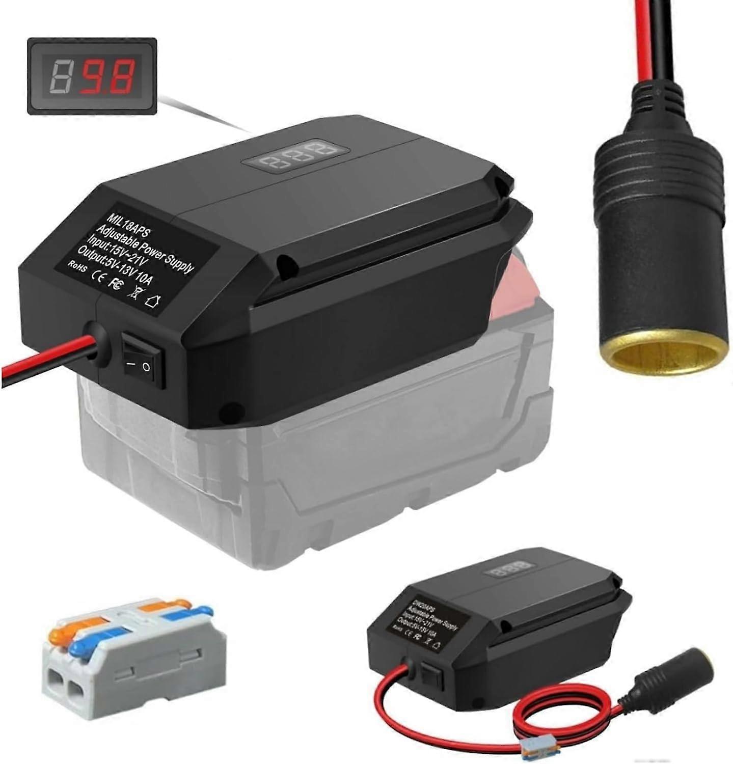 18V to 12V Step Down Converter for Milwaukee for M18 18V Power Wheel Adapter for Milwaukee Voltage Reducer Transformer 130W Buck Converter Regulator