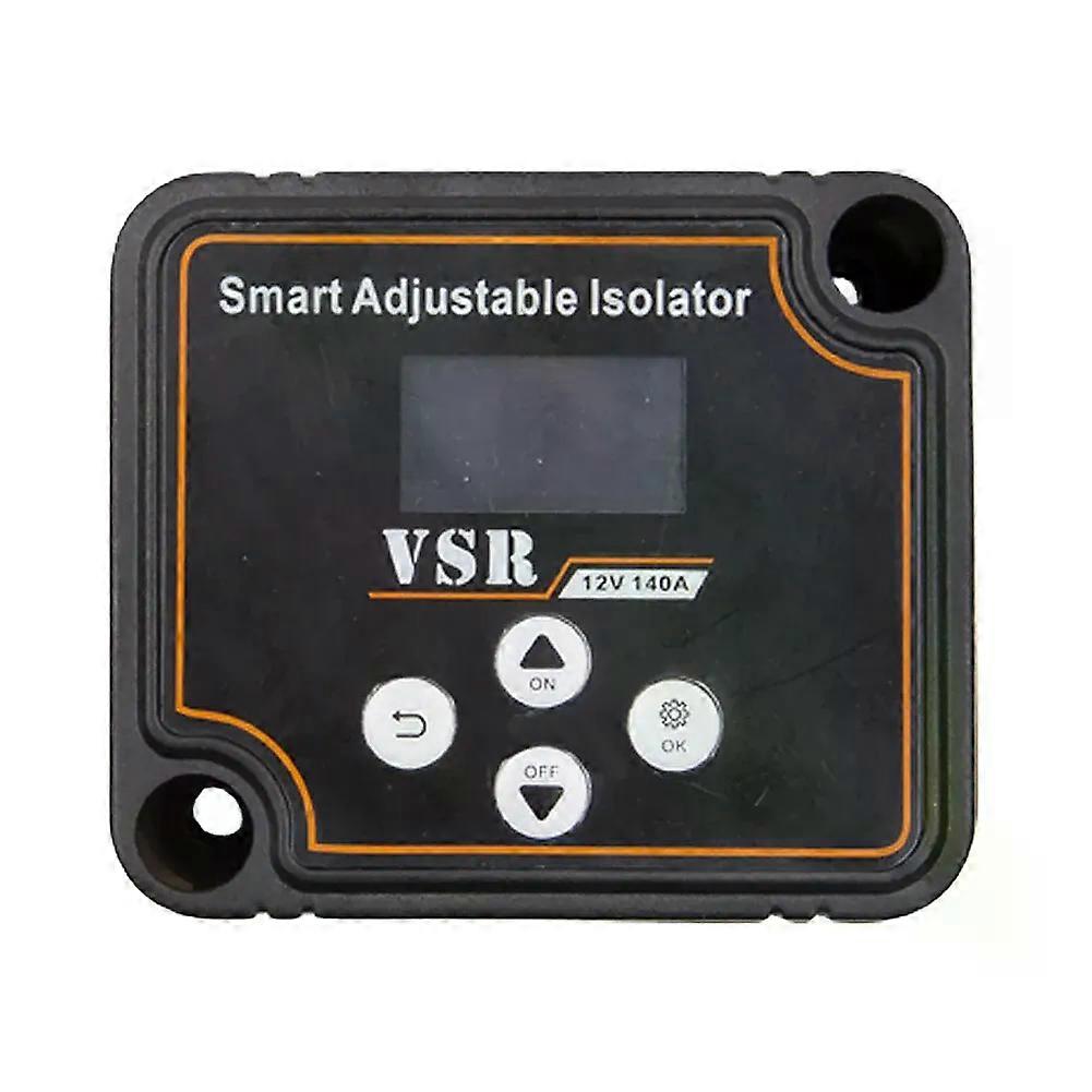 12V 140A VSR Car Relay Split Charge Smart Dual Battery Smart Isolator Voltage Setting VSR for Off-Road Camper Yacht ATV UTV Boat