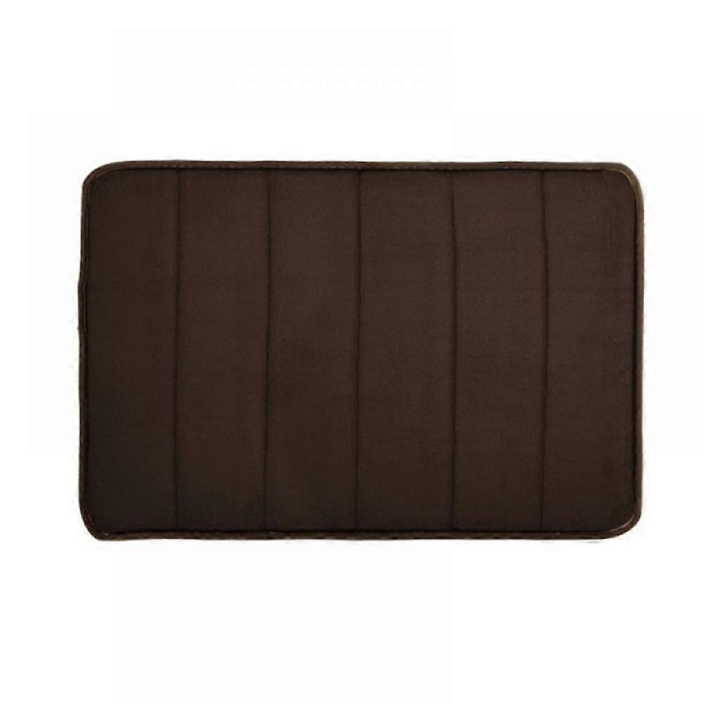 Memory Foam Bath Mat 19.6"x31.5" Coral Fleece, Non-Slip, Quick Absorbent, Soft, Machine Washable