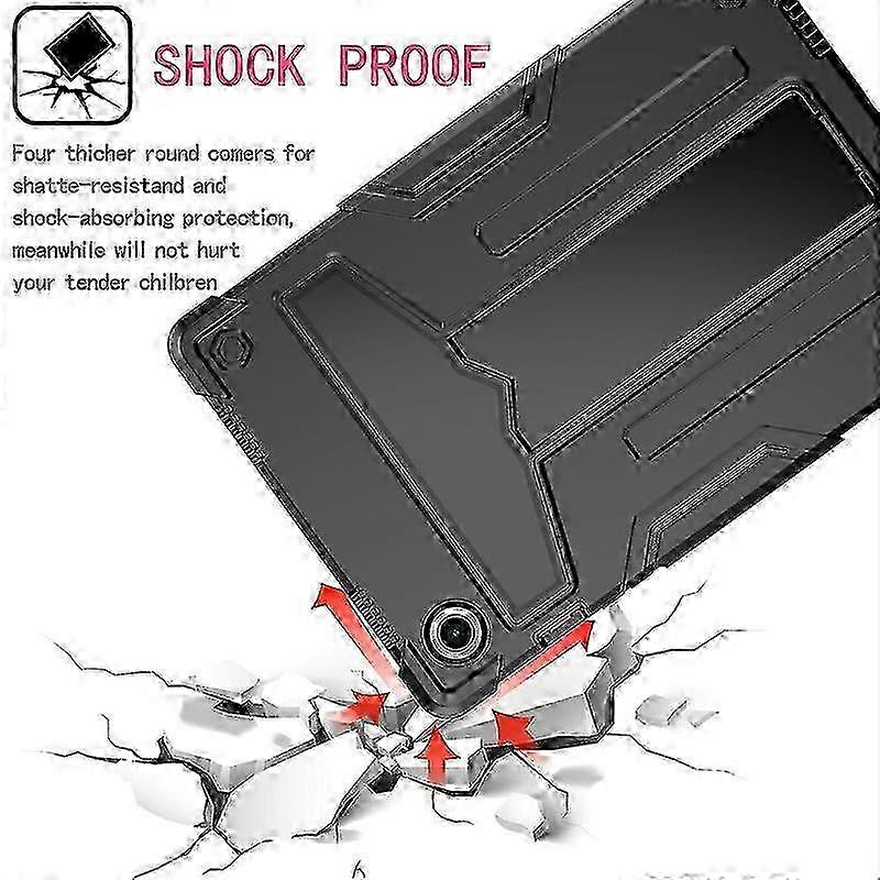 Black Case For Samsung Tab A8 10.5 Inch 2021, Kid Friendly, Shockproof, Camera Protection g20242962919