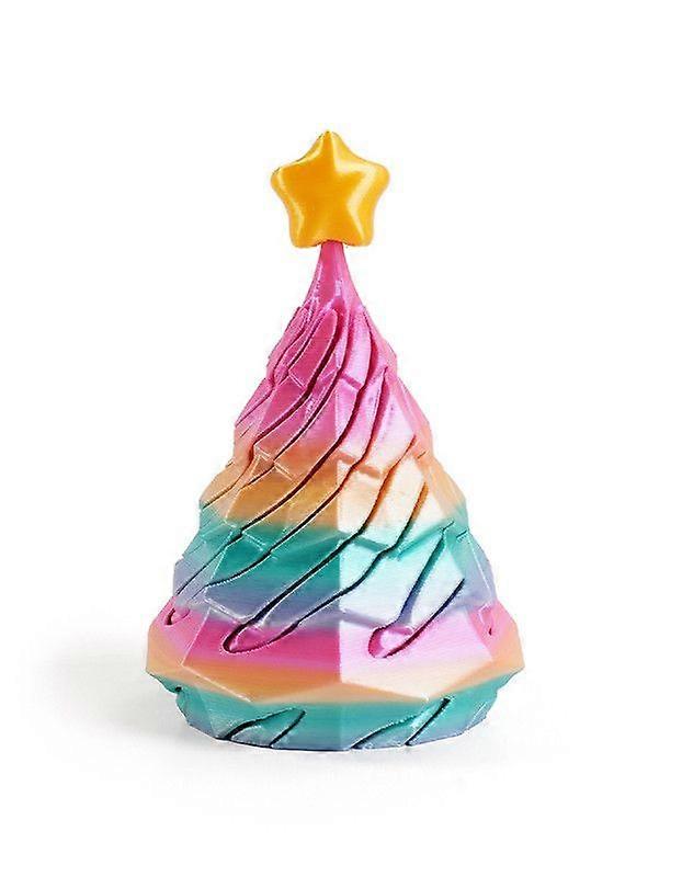 3D Printed Christmas Tree Fidget Toy PLA Material Desktop Model