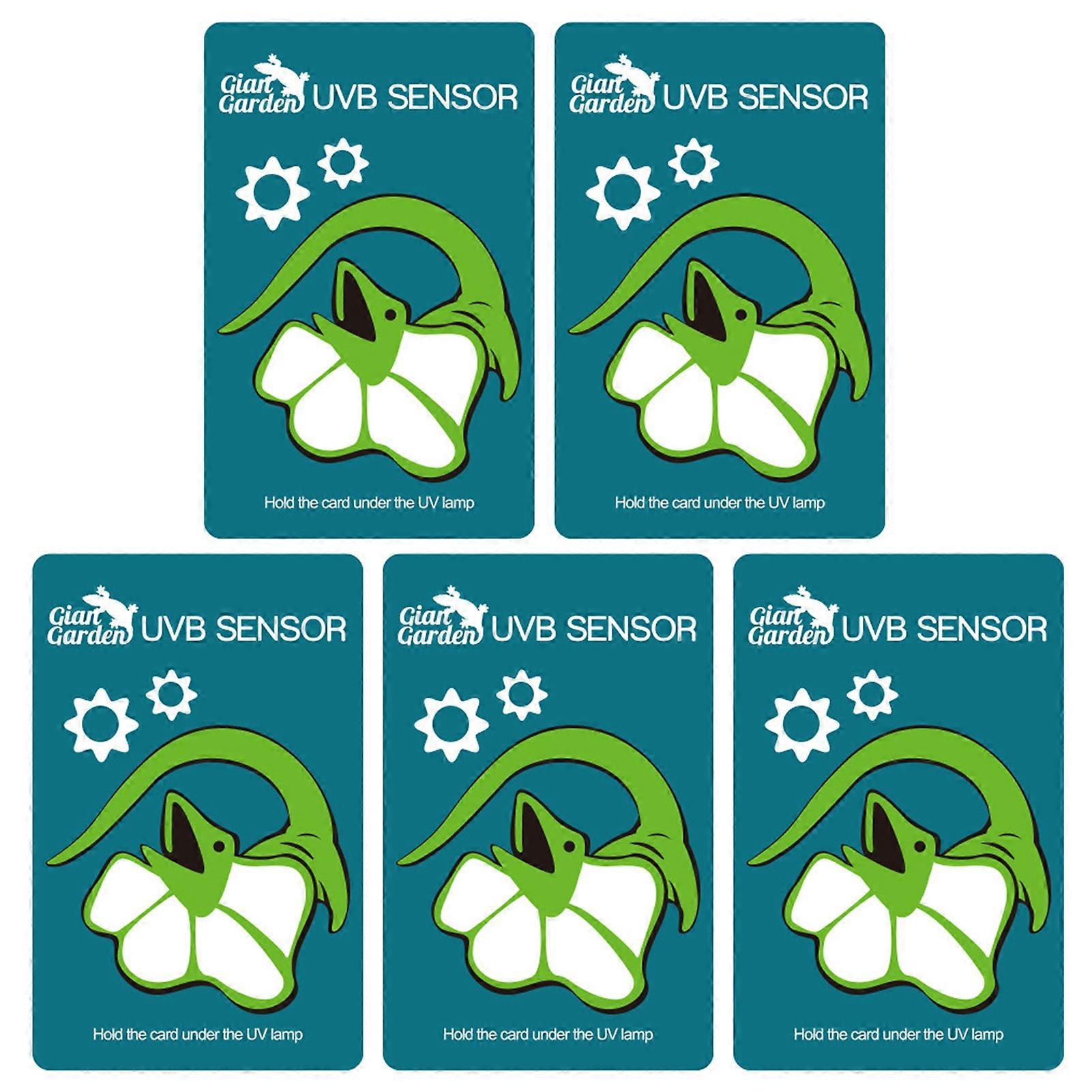 Reptile UVB Test Card UV Test Paper Pet & Plant Terrarium Fluorescent Light Teaster Card UV Index Tester