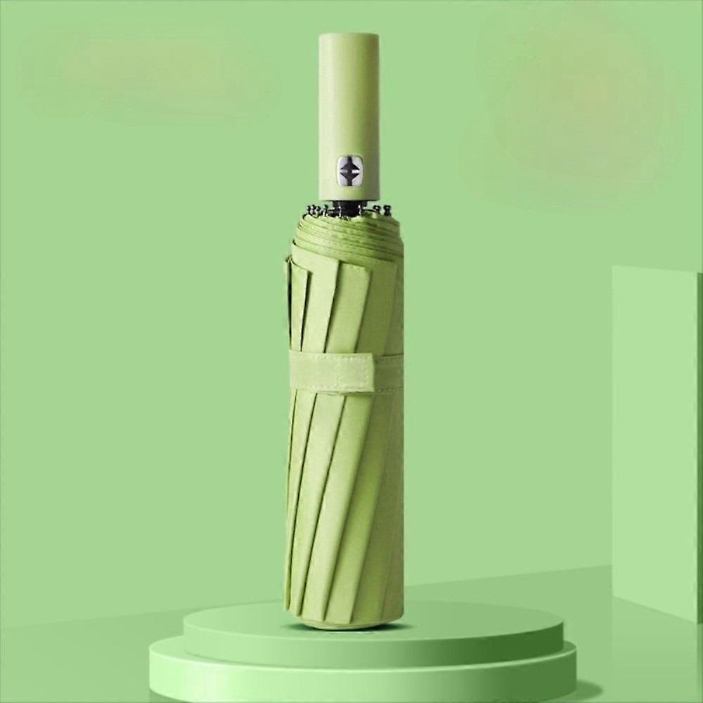 Automatic Wind-resistant Umbrella Solid Color Anti-UV Sunscreen Umbrella  Summer