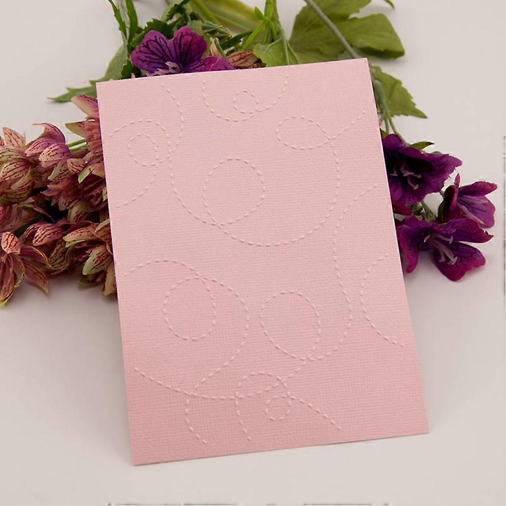 Embossing Template DIY Plastic Bump Stencil Folder for Handmade Gift Decoration