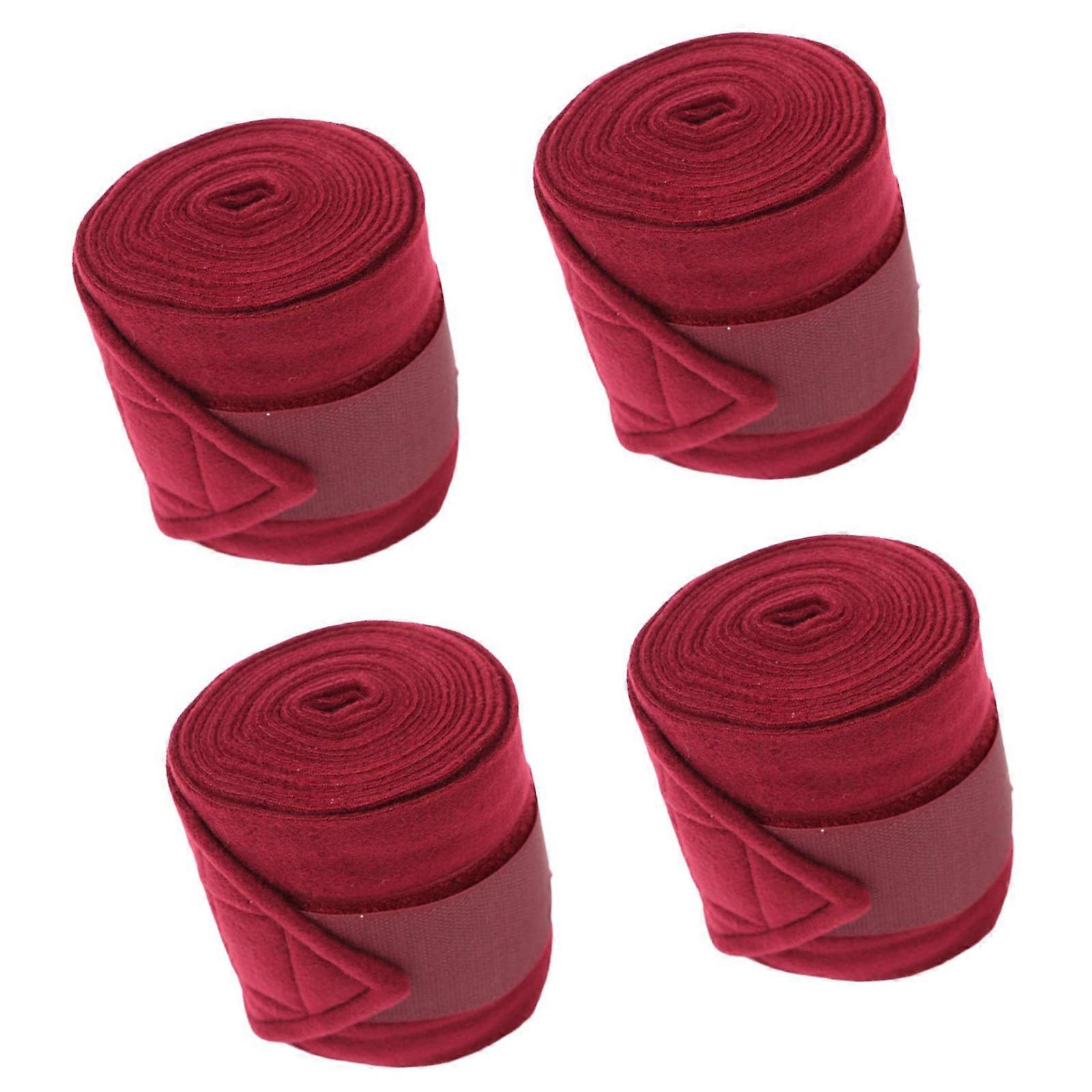 Durable AntiChafing Equine Leg Protectors With Elastic Belt For Active Horses  Red