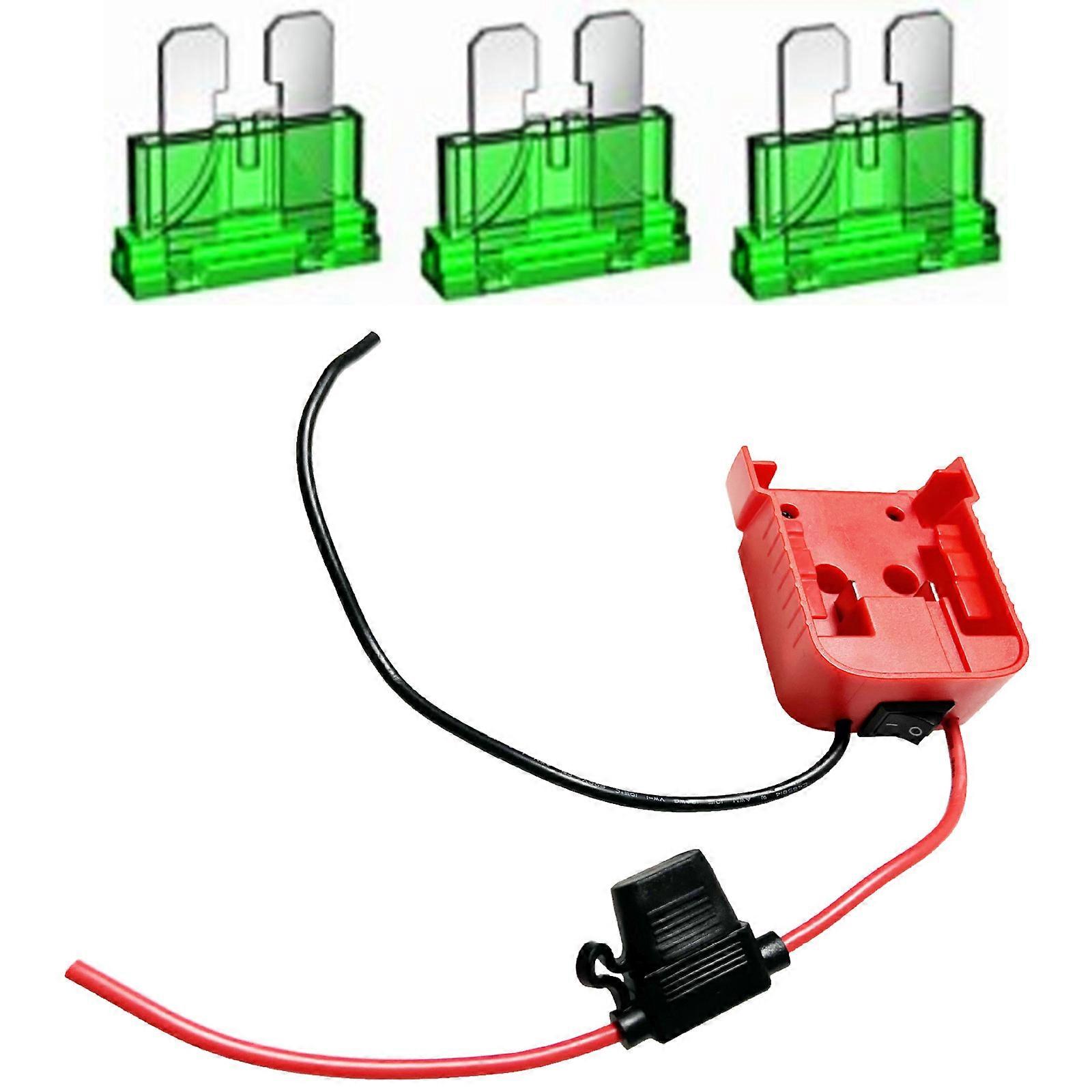 Power Tool Battery Link With Constructed In Change Overburden Security ABS Metal Building  Red