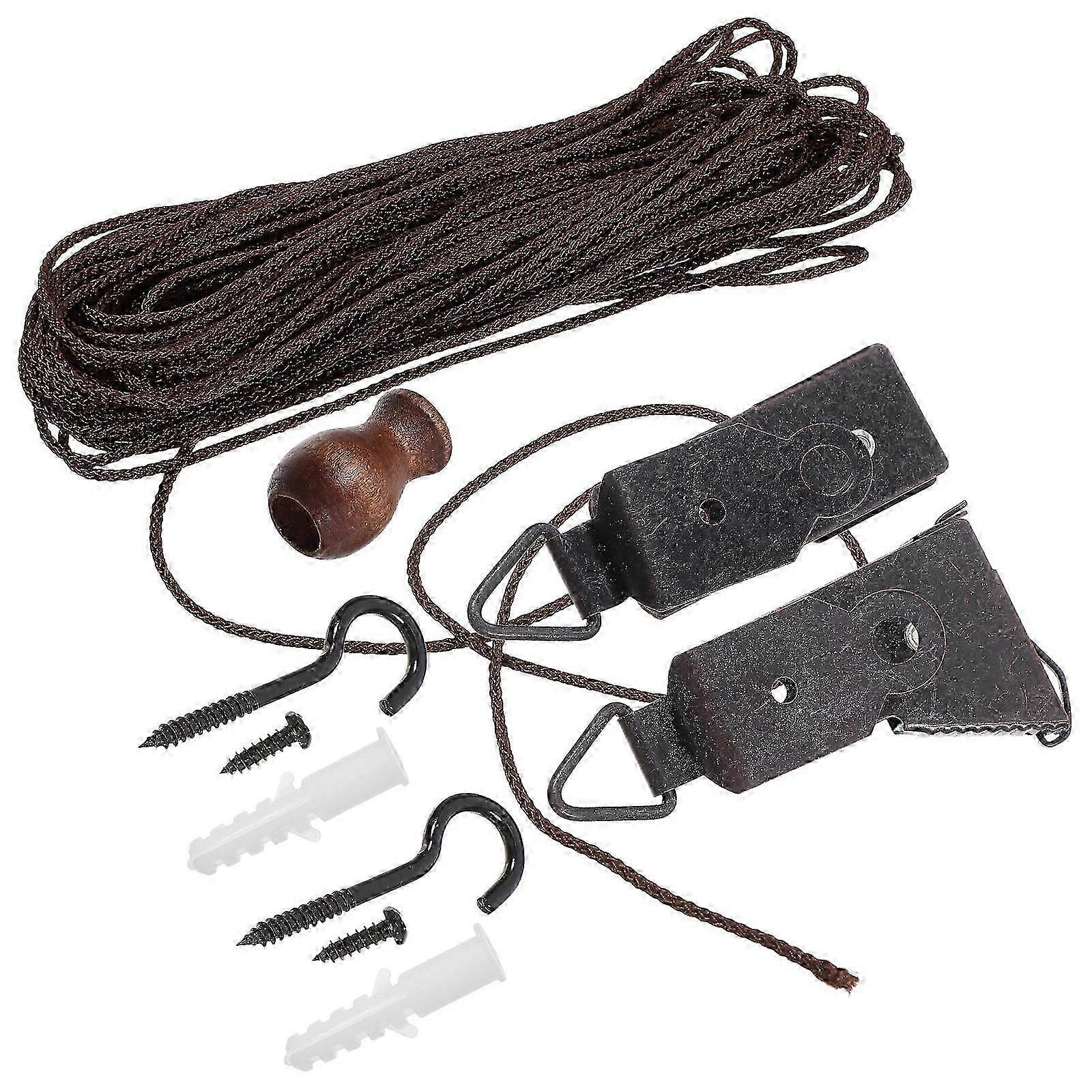 Μπαμπού Κουρτίνα Επισκευή τυφλών εξαρτημάτων ρολών εγκατάστασης Ποικιλία χρώματος 7.00X3.50X1.10CM Diy σχεδίου 1Set