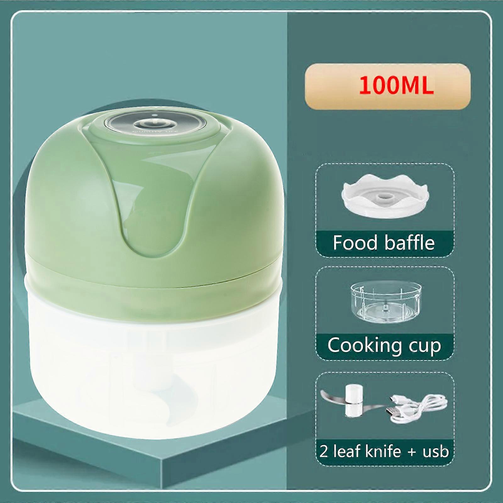 Food Choppers Portable Food Processor Wireless Electric Vegetable Slicer and Dicer Pull Chop Mechanism Cutters for Onion  White