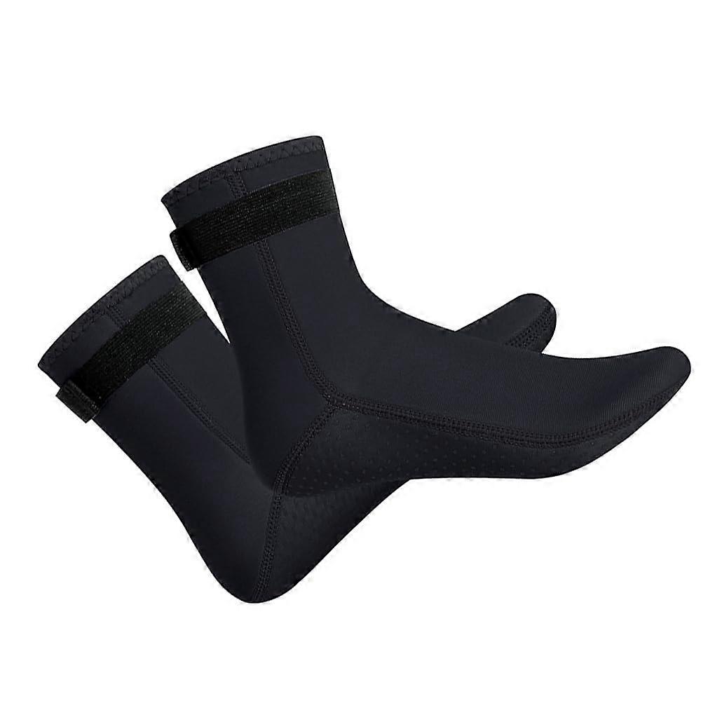 Neoprene Diving Sock 3mm Nonslip Breathable Scratchproof Black One Size 1 Pair Watersport Snorkelling Socks
