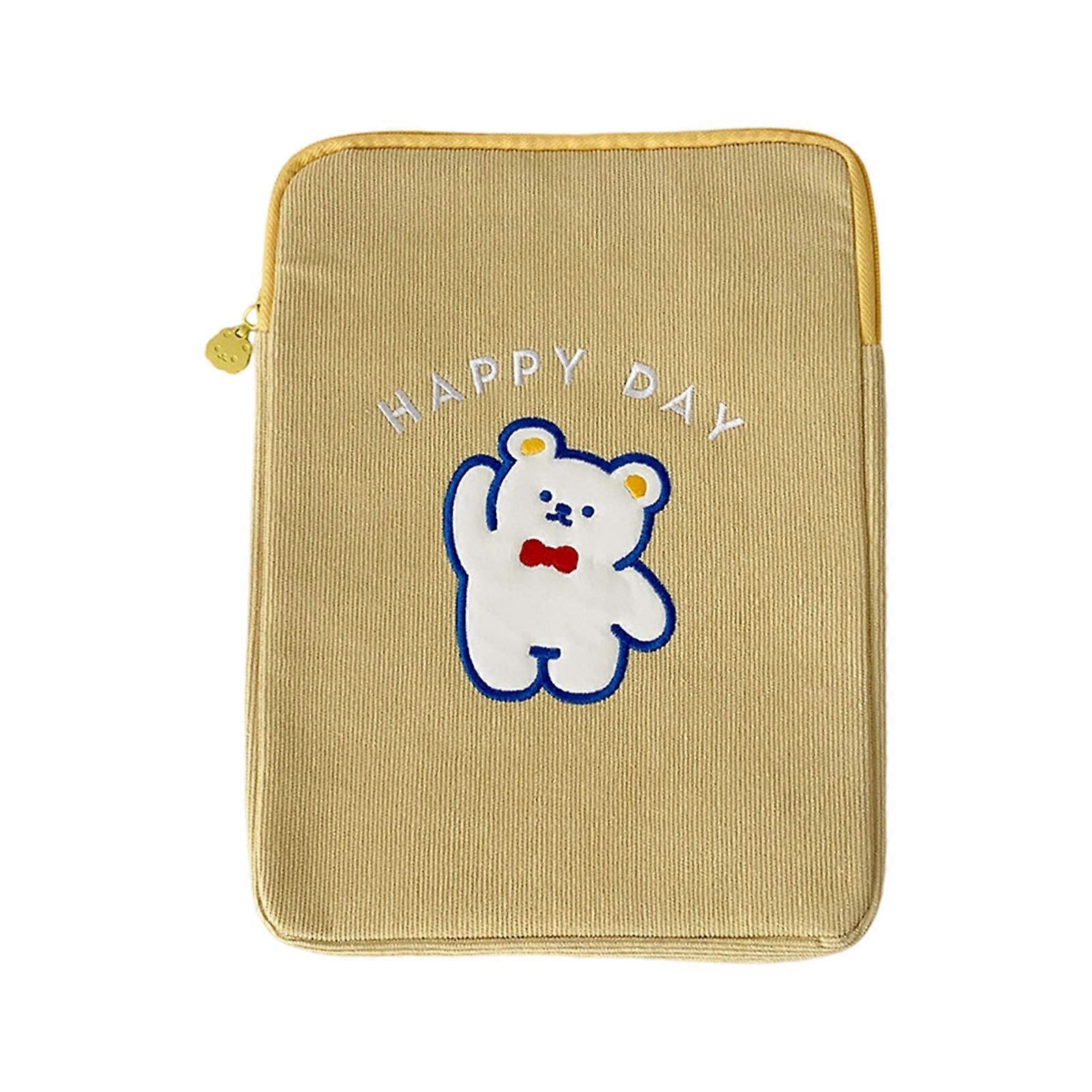 Soft Flannel Lined 11Inch Tablet Sleeve for Daily Commuting Thickened Handheld 11Inch Tablet Carrying Case Multicolor