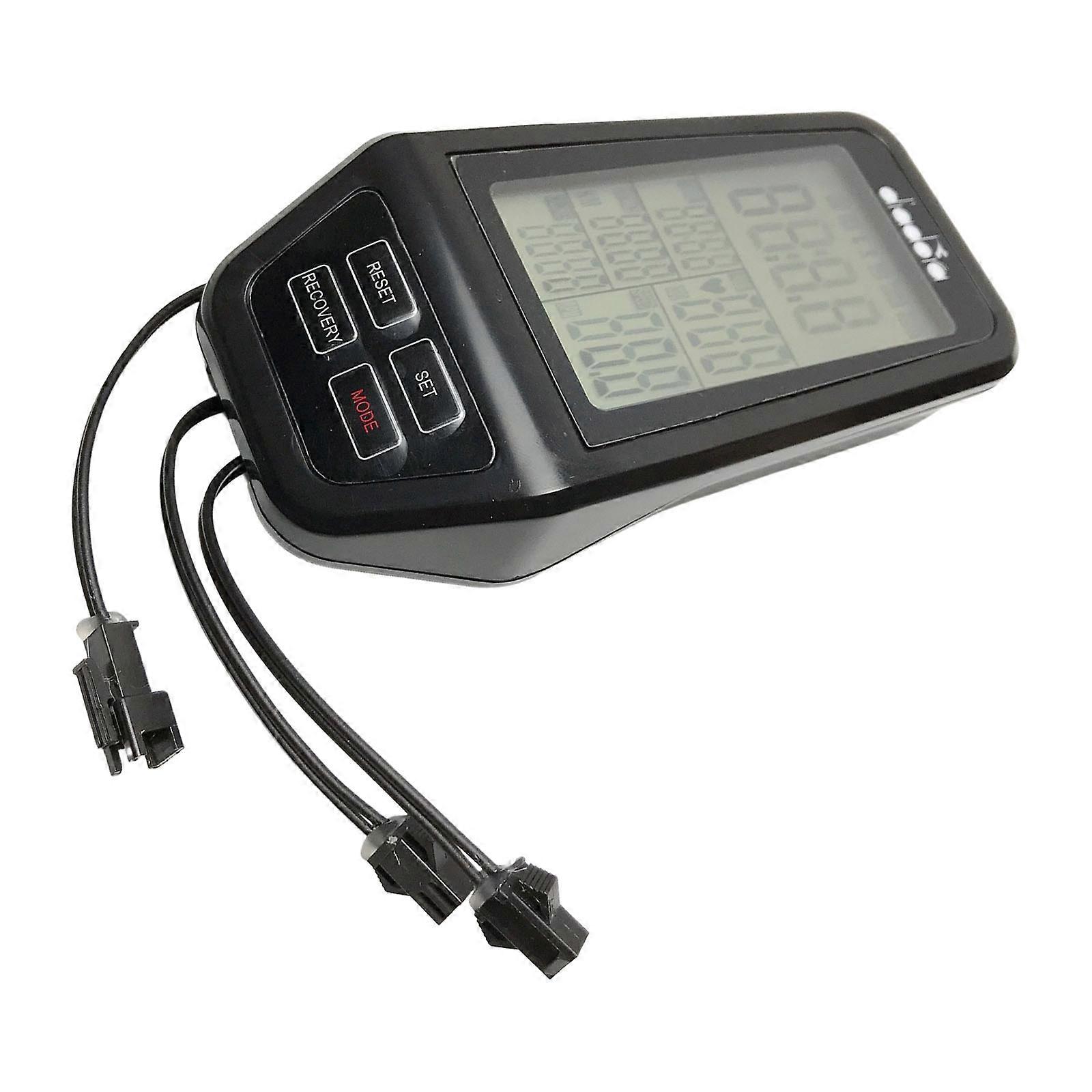 High Visibility Fitness Monitor For Stationary Bikes Features Speedometer Calorie Counter And Heart Rate Sensor Multicolor