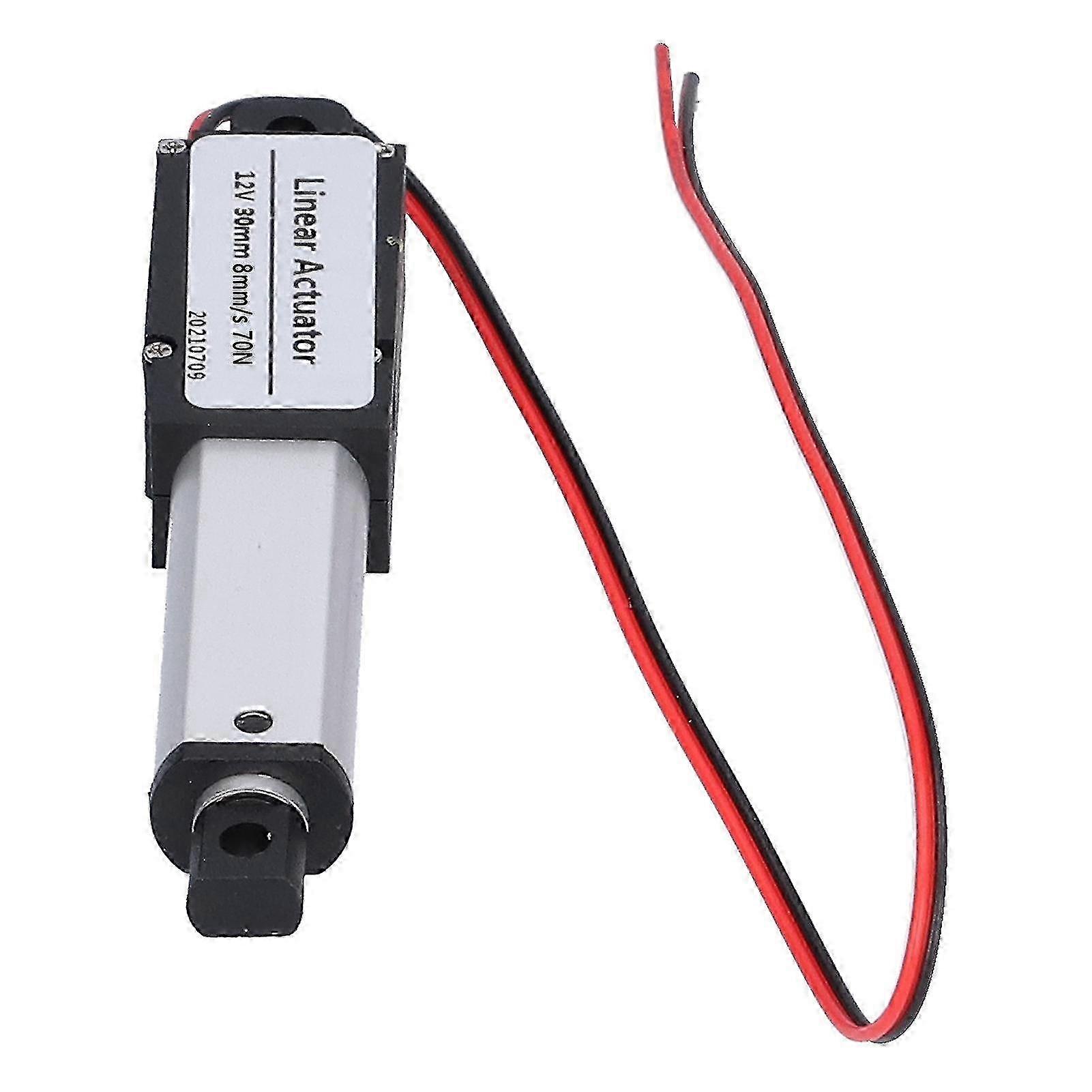 Linear Actuator 30mm DC 12V Noise Cancelling Short Circuit Protection Waterproof Mini Electric Linear Actuator8mm/s-70N