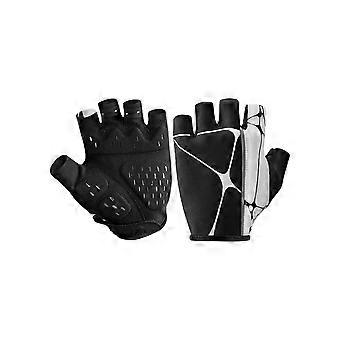 Cycling Half Finger Gloves Nonslip Grip Technology Quick Drying Light weight Gloves for Professional Cyclists  Black XL