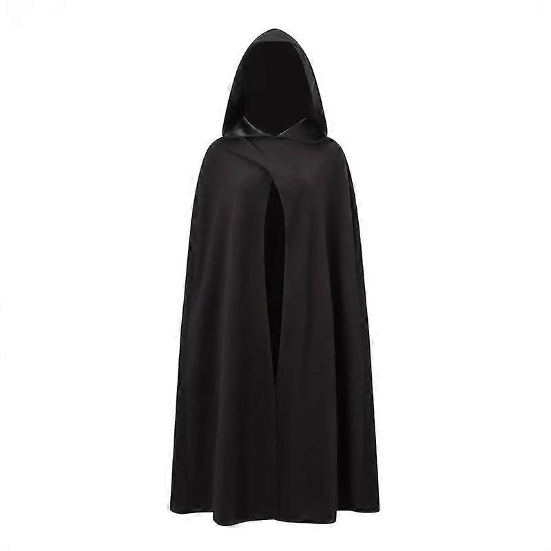 Hooded Cape with Simple Design and Soft Fabric Versatile and Understated Cloak for Cosplay and Daily Wear