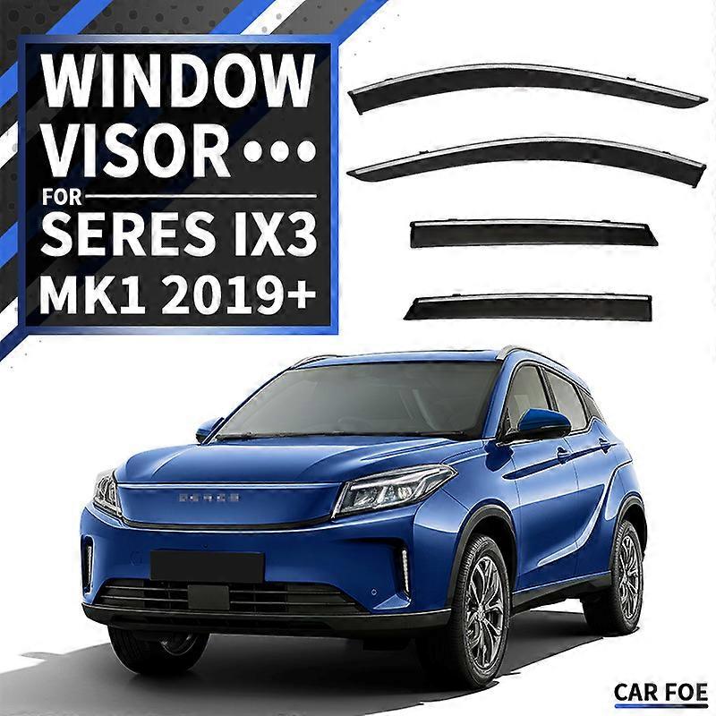 For Seres IX3 MK1 2019-2024+ Window Visor Vent Shades Ventvisor Wind Deflectors Visors Rain Guard Shades Visor