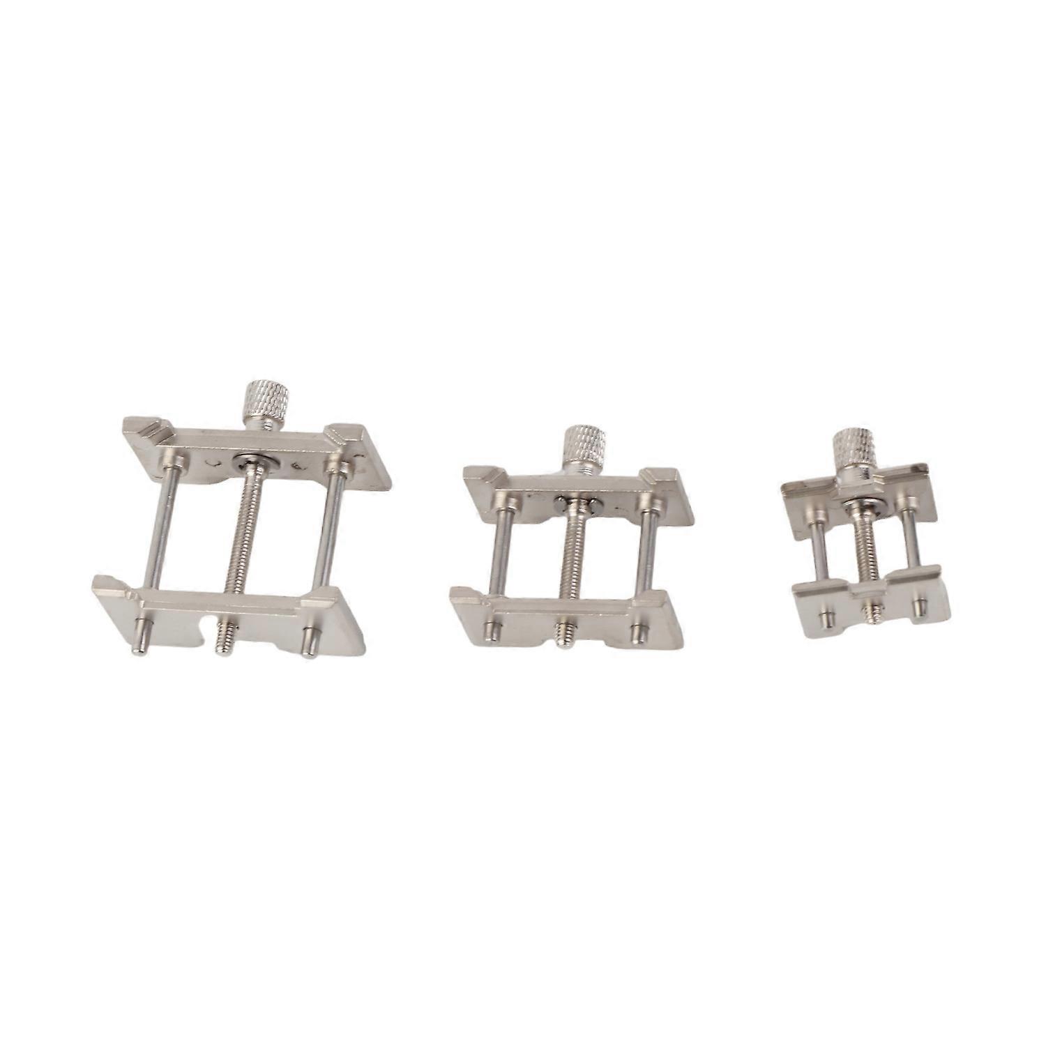 3pcs/Set Metal Watch Movement Fixed Base Holder Watchmaker Accessory Repairing Tool