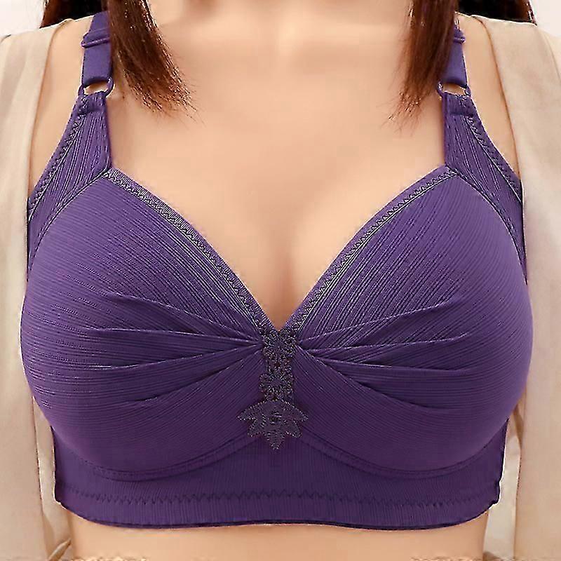 Women's Push Up Wireless Bra Comfort Support No Underwire Solid Color Adjustable Shoulder Strap Lingerie Uncensored Underwear