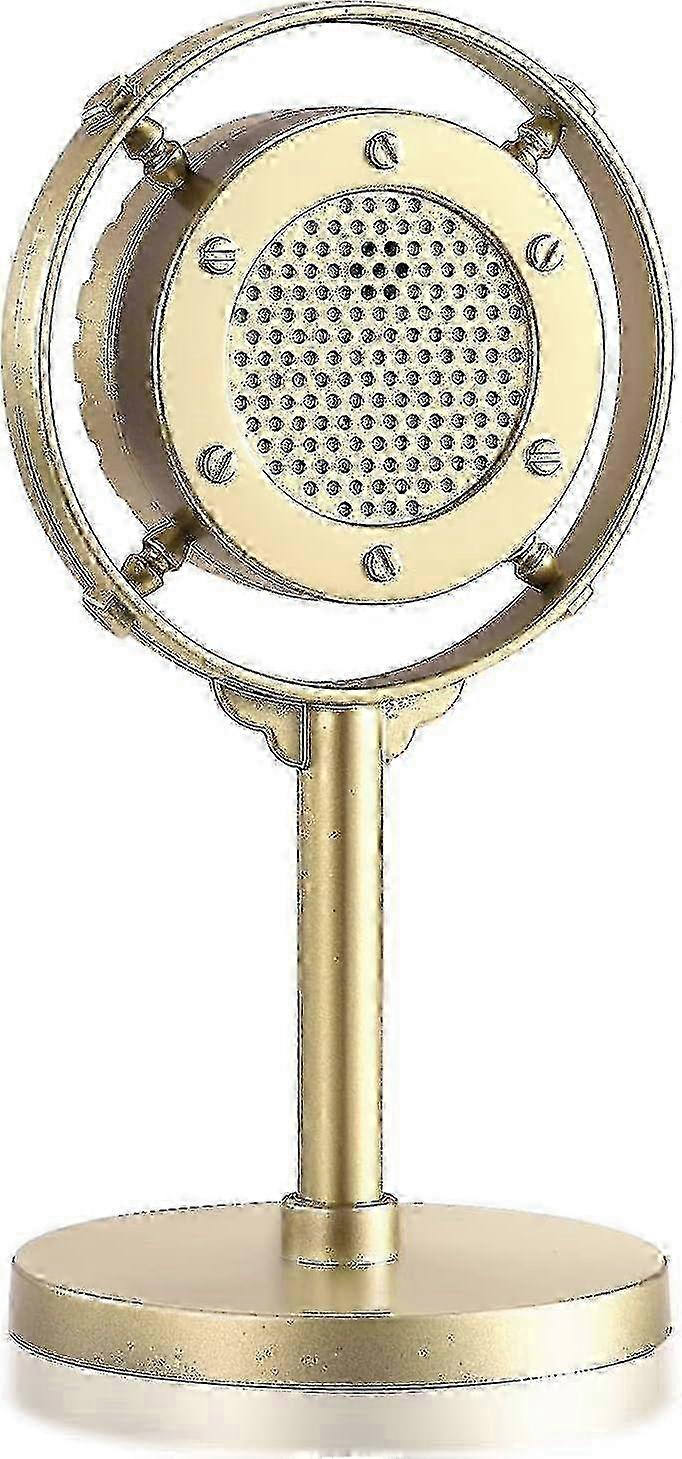 e Retro Style Condenser Microphone Props - Vintage Decorative Mic Model - DD