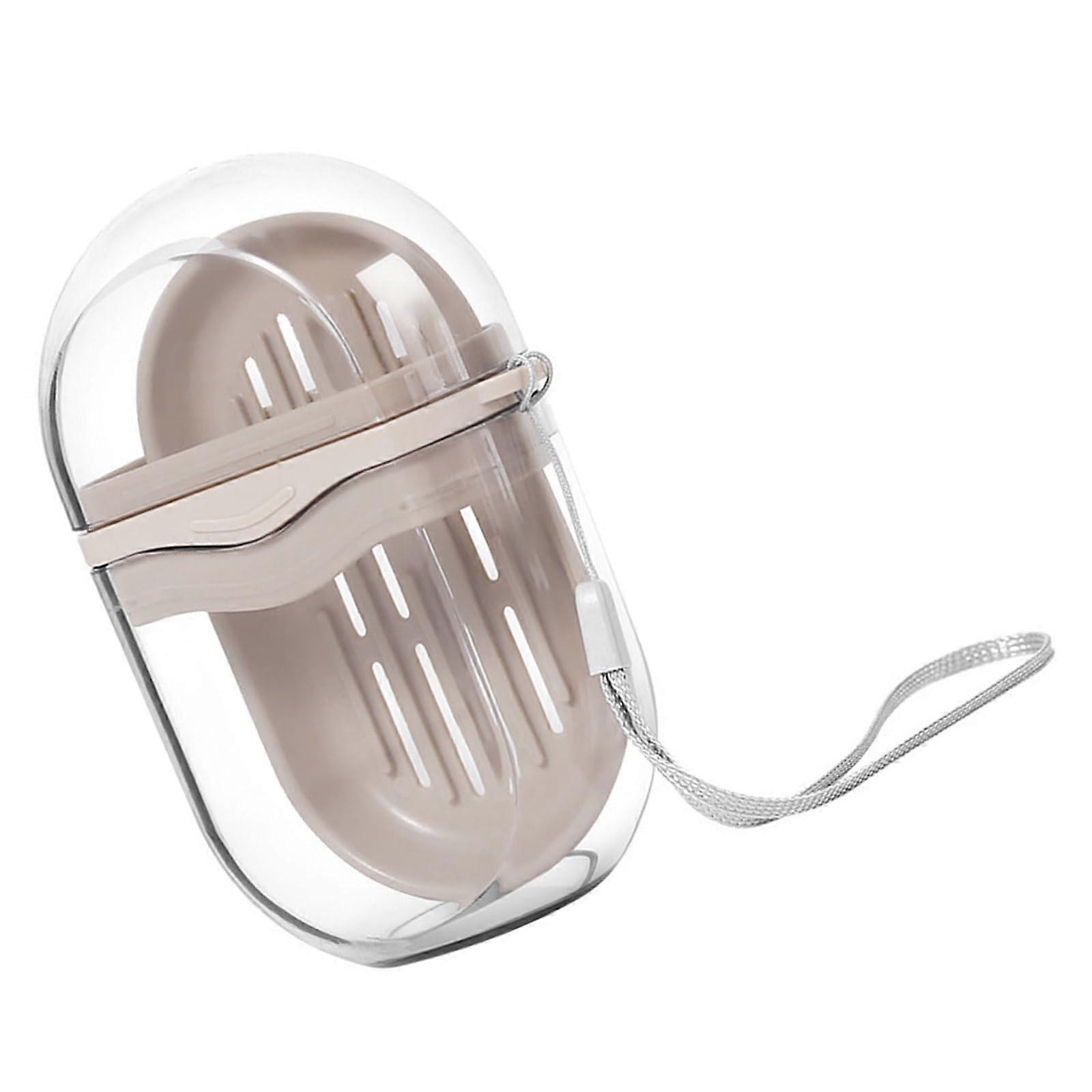 Travel Soap Dish with Sealed Lid and Drainage for Long Lasting Bar Storage, Portable for Trips