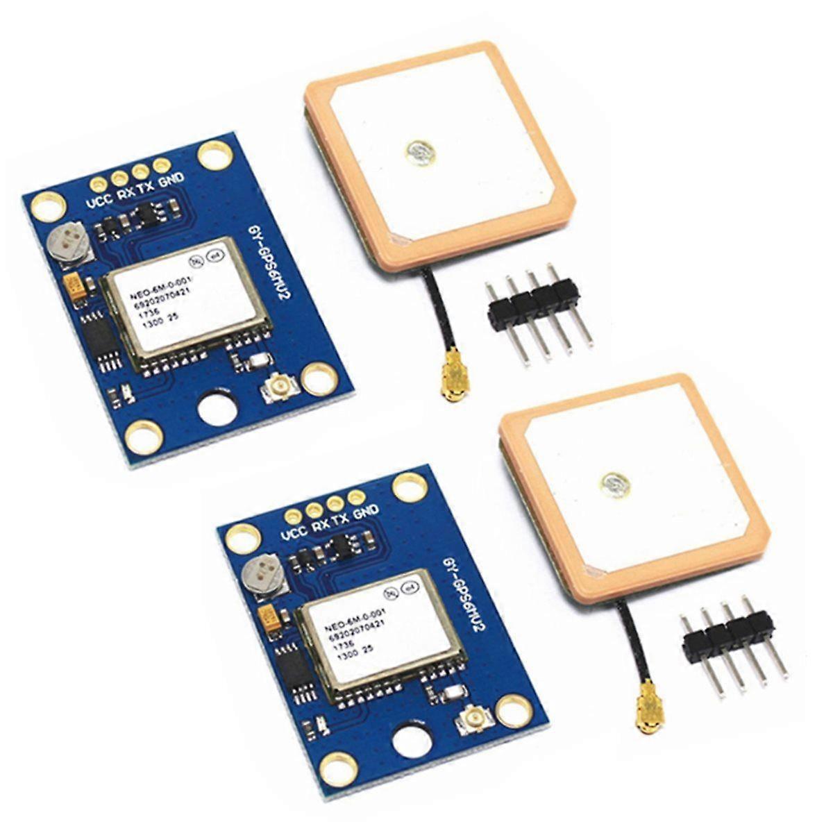 2pcs -NEO-6MV2 NEO-6M GPS Module Flight Control Module with Flight Control EEPROM APM2.5 Ceramic Ant