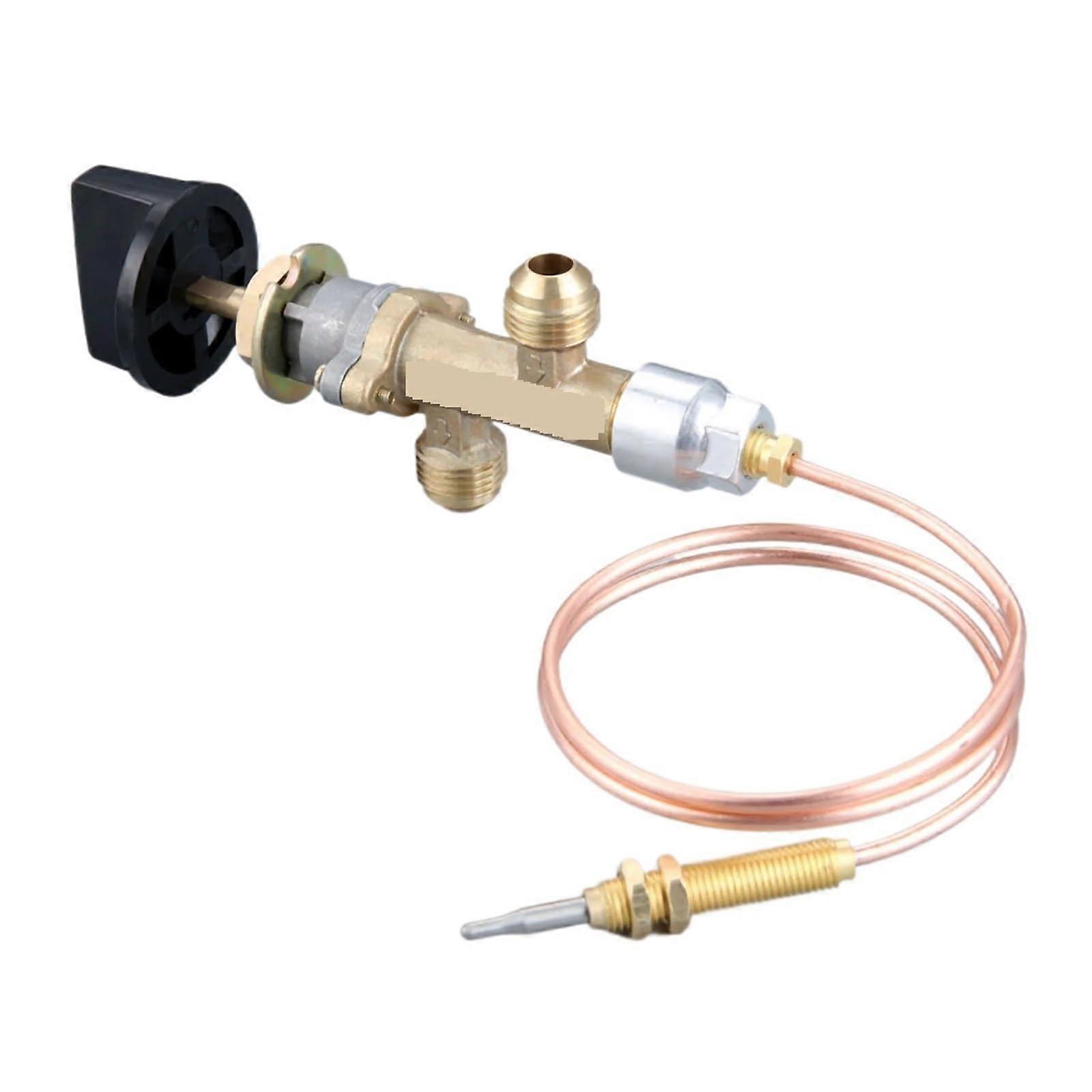 Gas Grill Heater Fireplace Control Valve with Thermocouple and Knob Switch 600mm M8 Thread