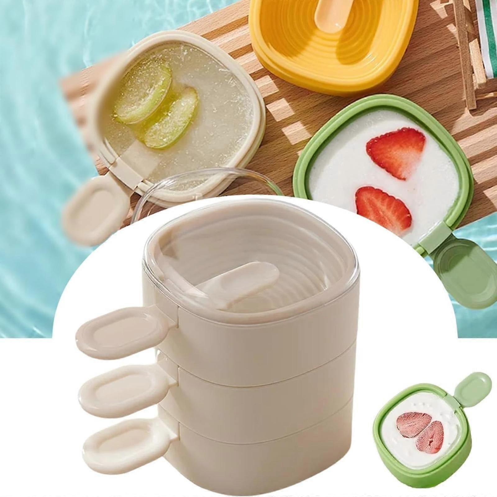 Miayilima Creative Multi Layer Ice Cat Mould Multi Layer Mould Reusable Homemade Shapes Silicone Diy Ice