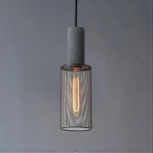 Kitchen Island Light Fixture with Black Mesh Shade, VShaped Industrial Ceiling Light, Adjustable Height