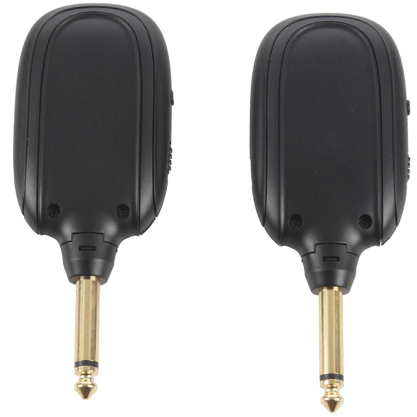 5X UHF Guitar Wireless System Transmitter Receiver Built-In Rechargeable