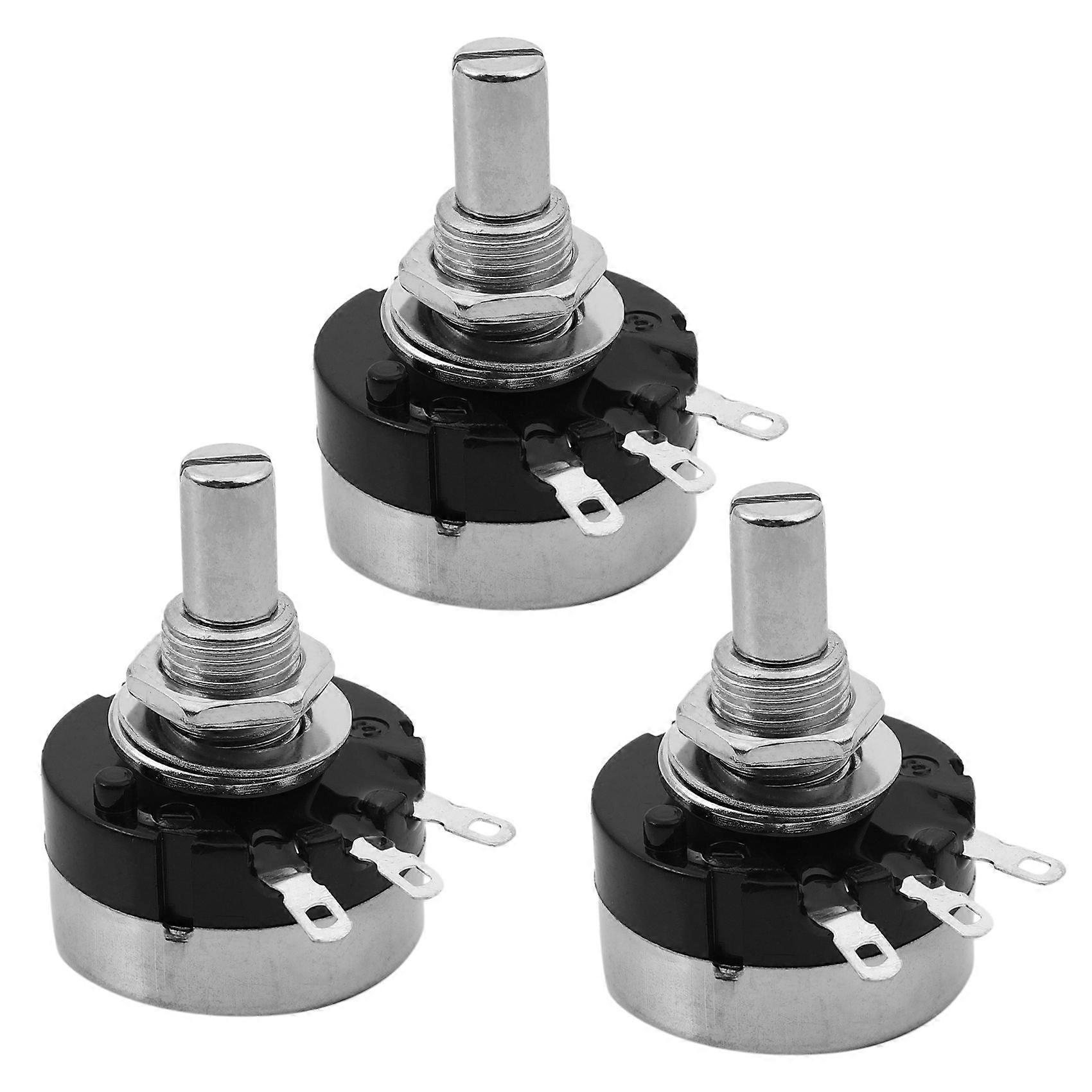 3X Rotary Carbon Potentiometer with Diameter with Knob, RV24YN 20S B103 10K Ohm