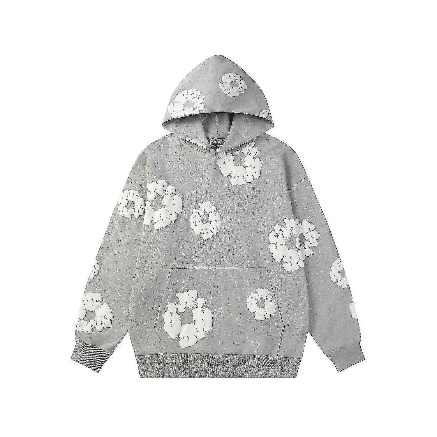 Women's And Men's Hoodie Casual Print Retro Large Pullover Long-sleeved Sweatshirt