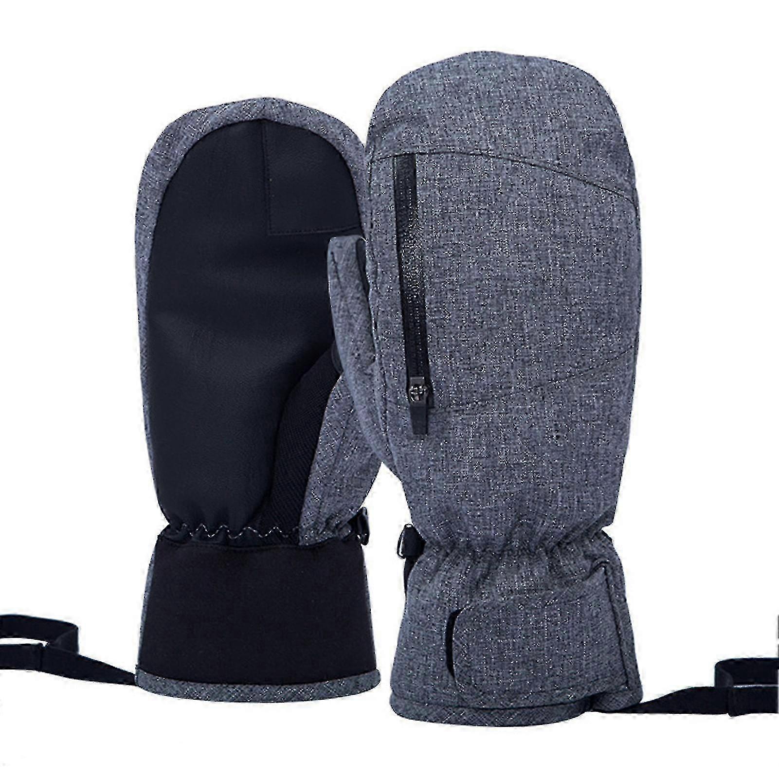 Waterproof Ski Gloves for Adults with Touchscreen and Insulation