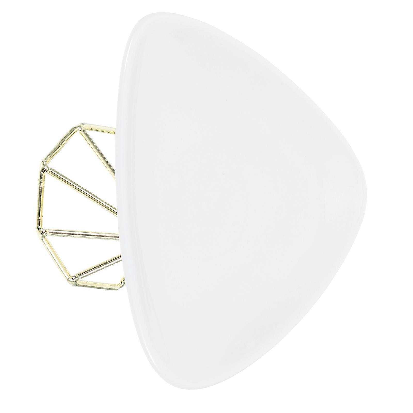 White Round Cake Stand for Display with Ceramic Plate Footed Style