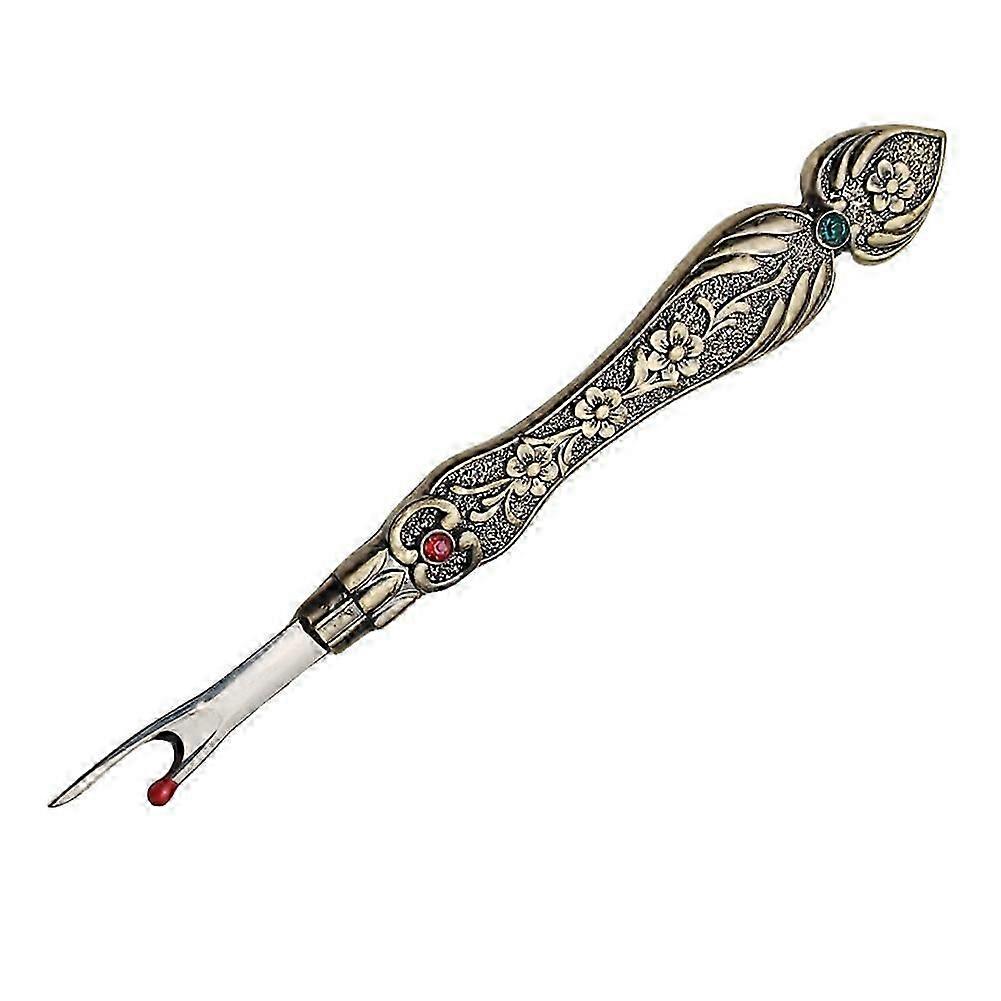 Vintage Thread Cutter Seam Ripper Unpicker Cross-Stitch Sewing Handle Needlework Thread Remover Silver